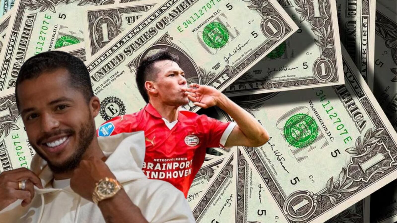Mientras Lozano ha ganado 25 millones EUR, mira la fortuna de Giovani Dos Santos