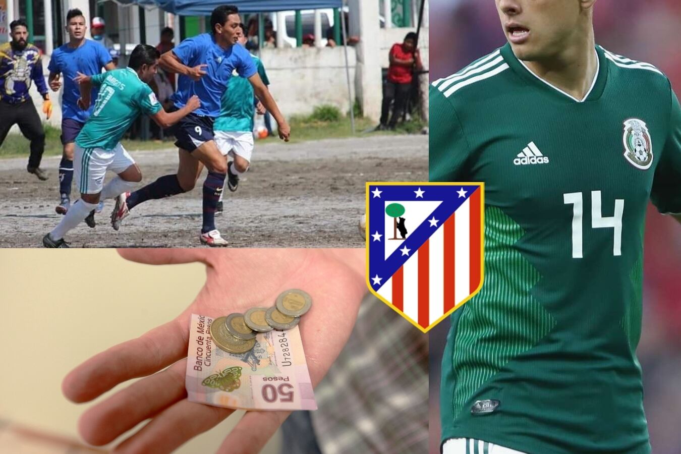 De ser crack de la selección mexicana y jugar por el Atlético de Madrid, a ganar 4 mil pesos en el llano