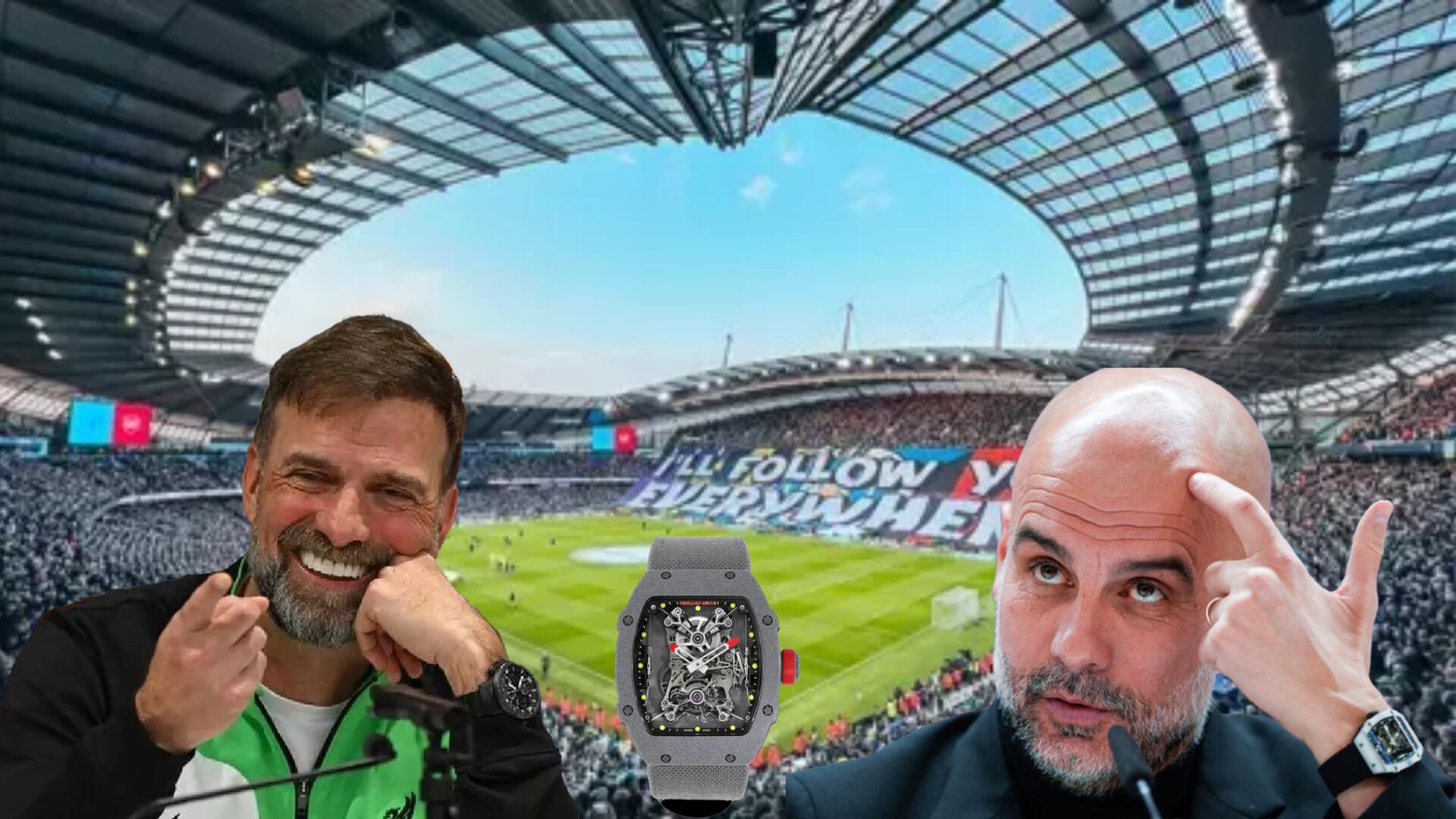 As Klopp has a 43k watch, Guardiola's luxurious watch is worth this much