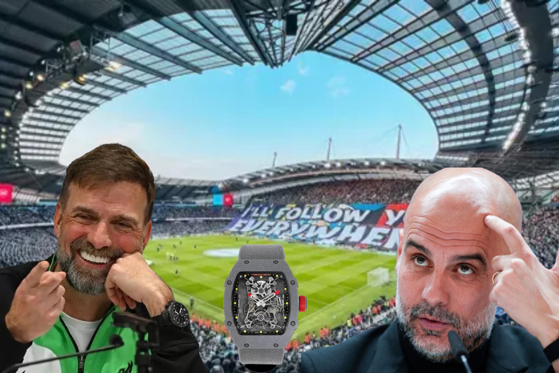 As Klopp has a 43k watch, Guardiola's luxurious watch is worth this much