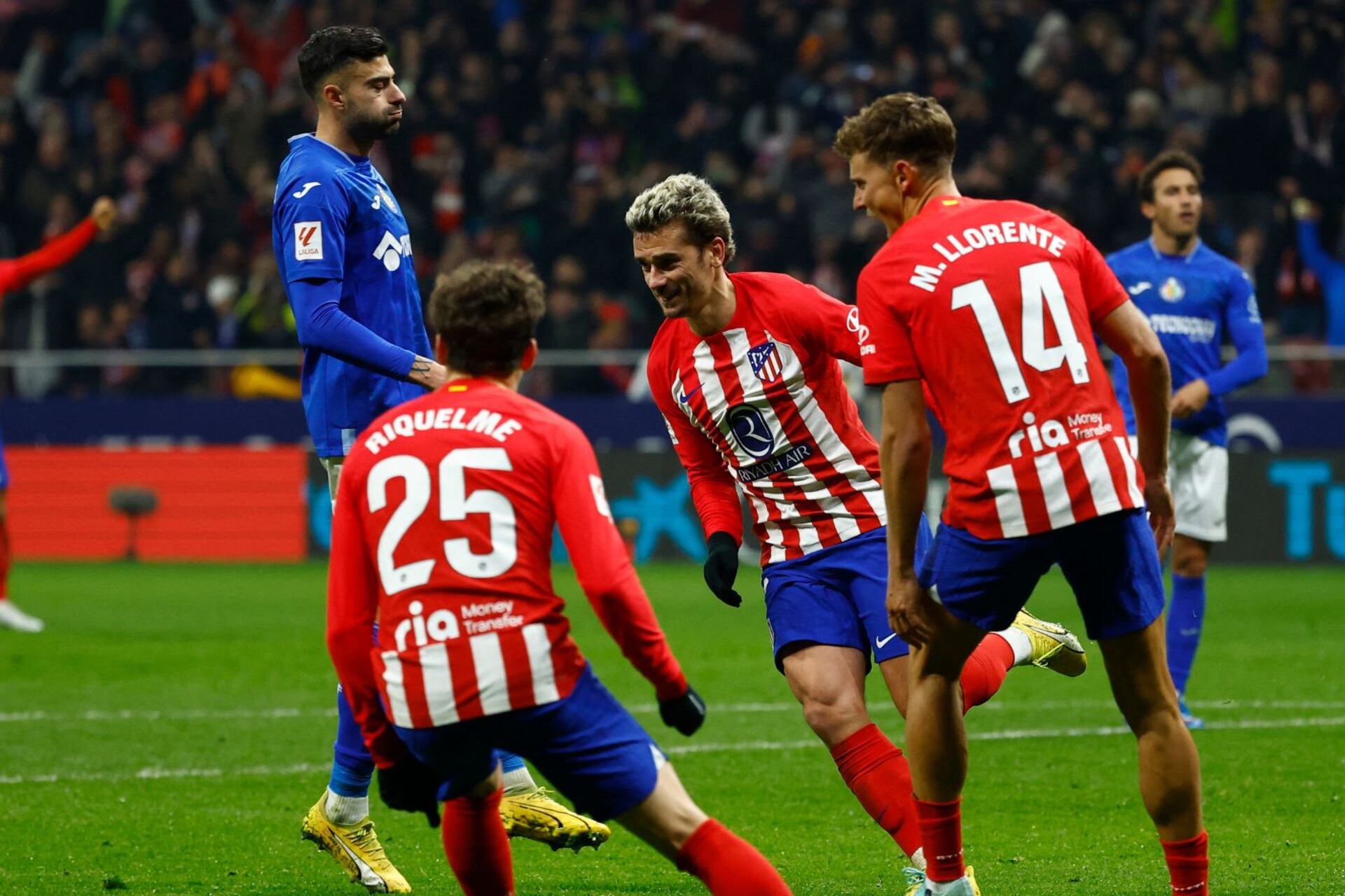 En vivo: hat-trick de Griezmann para meter al Atlético en Champions ante Getafe
