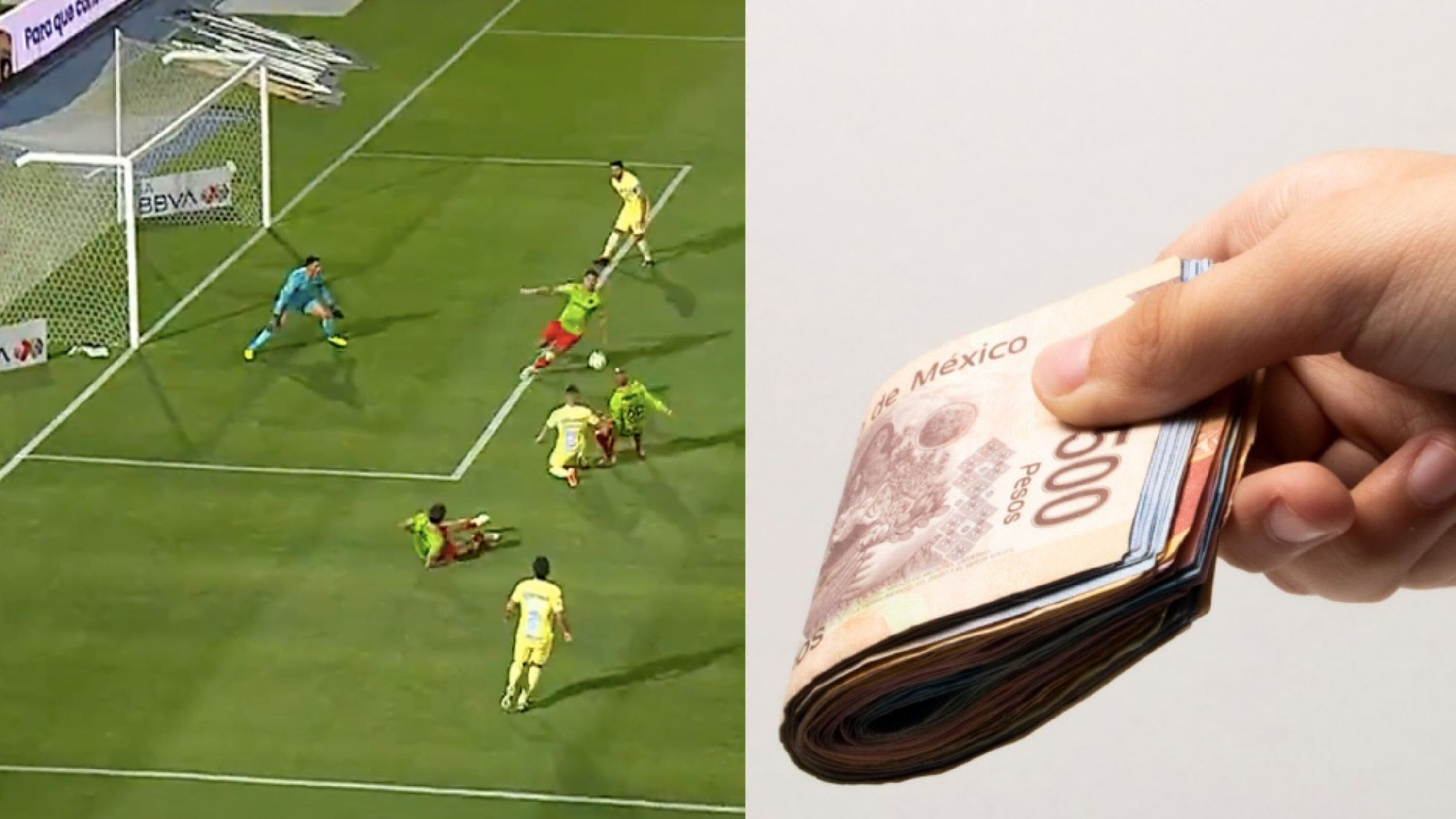 The amount of money the referee received to prevent Henry Martin's goal against FC Juárez