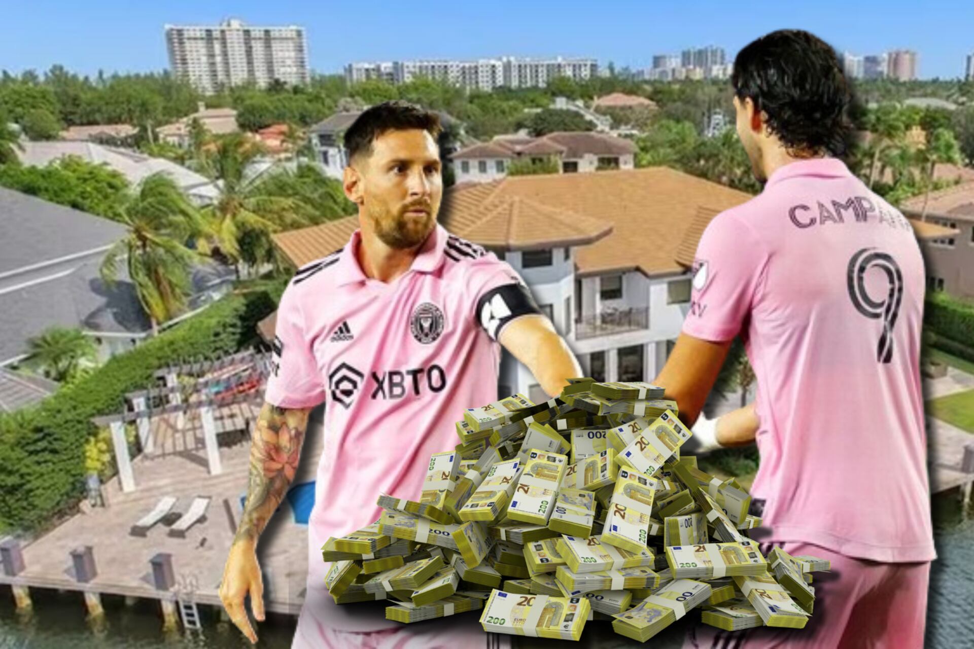 Mientras Messi compró en 11 millones, lo que gastó Campana en su casa en Miami
