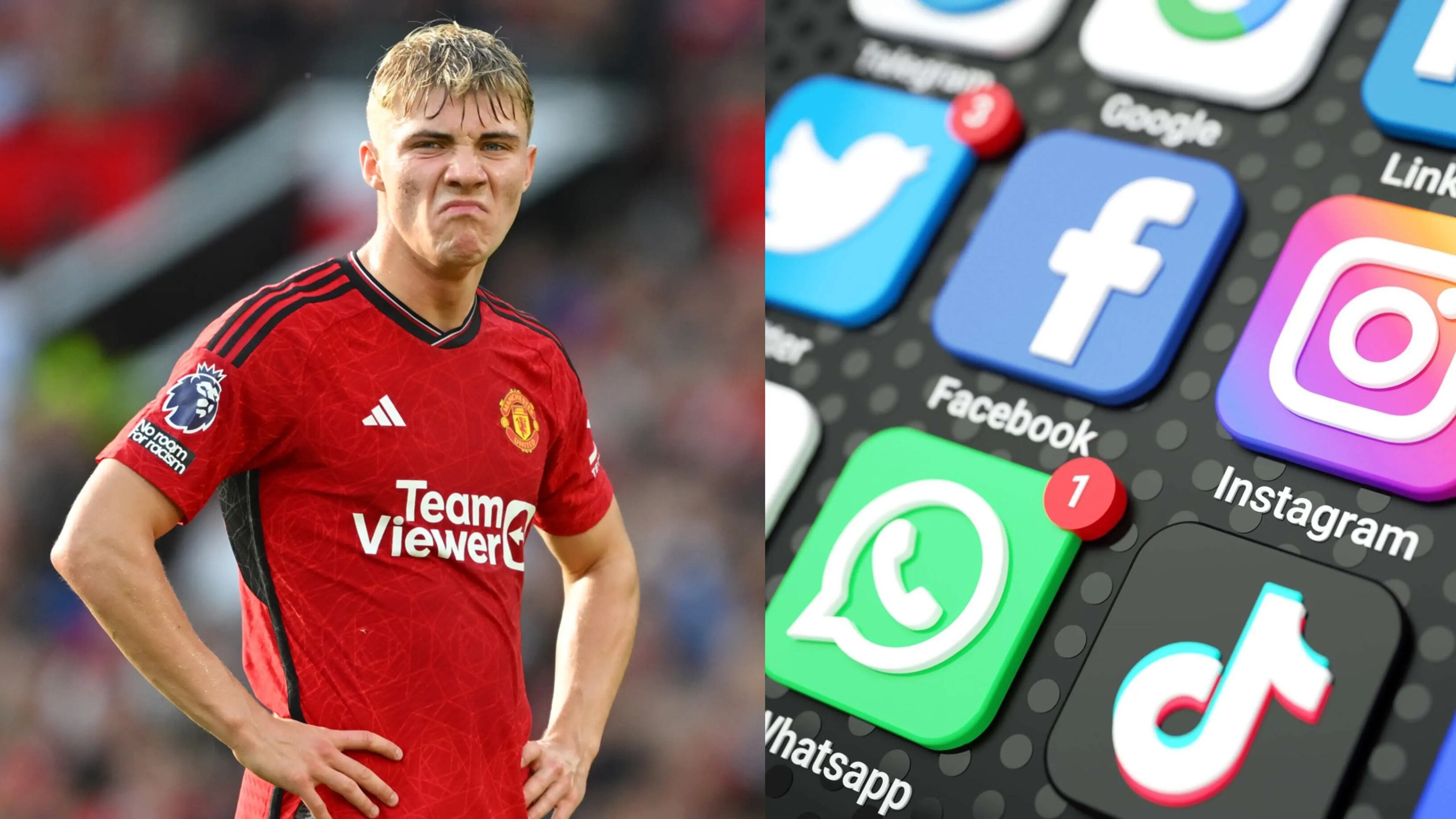 Man Utd players' nickname for Hojlund causes social media controversy