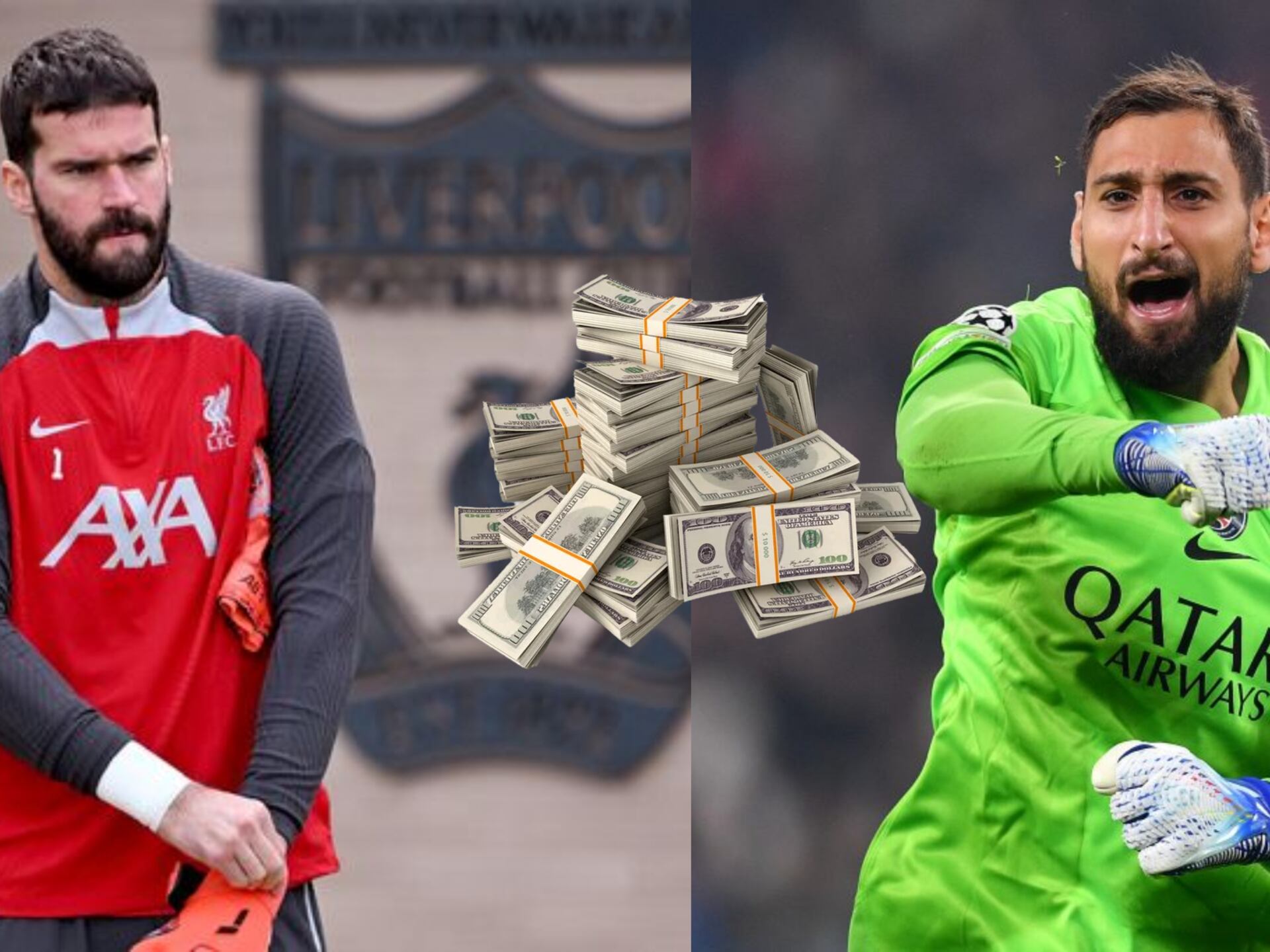 Liverpool's Alisson is worth $34 million, what PSG's Donnarumma is worth 