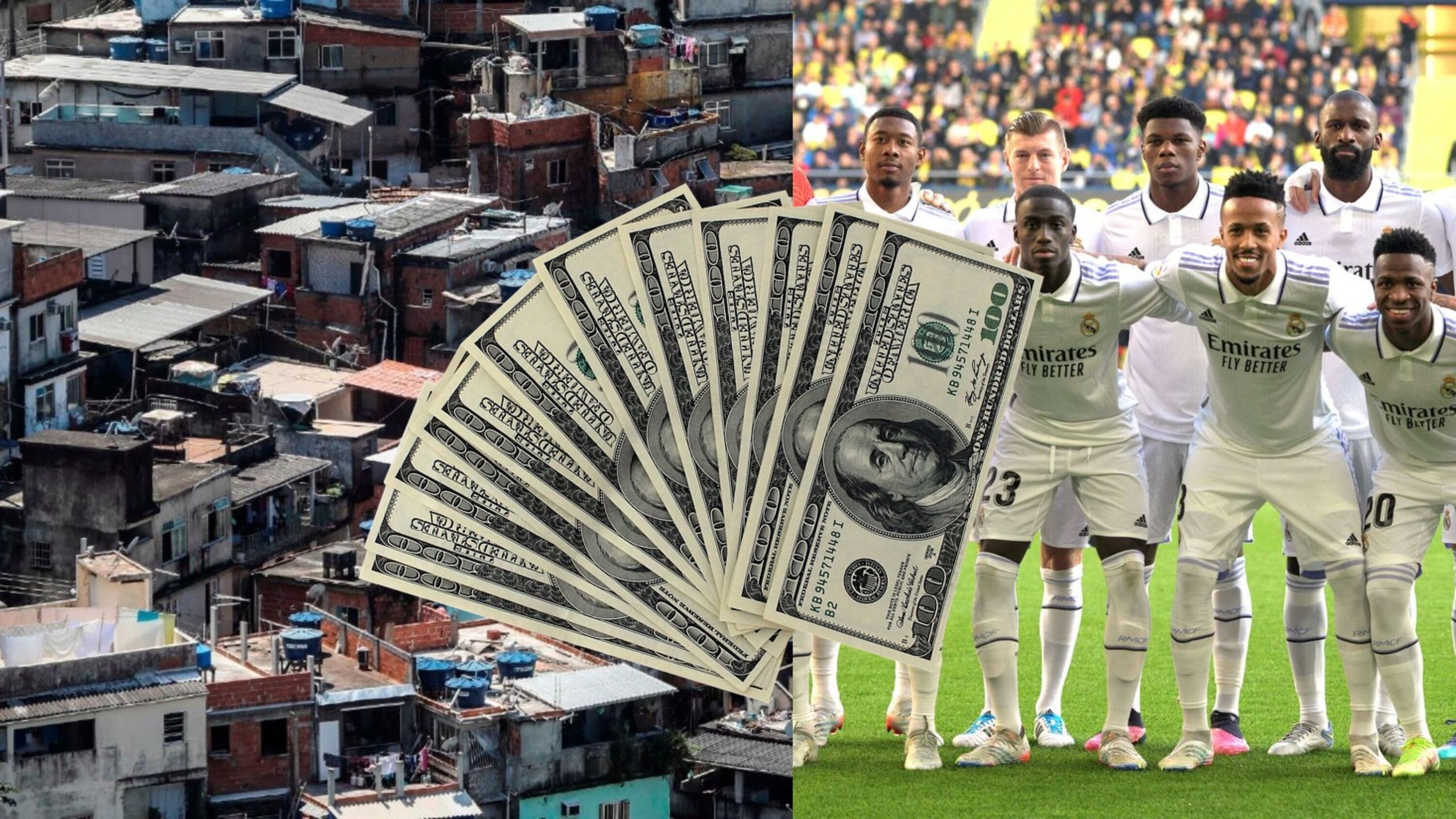 Salió de las favelas, no tenía ni para comer, hoy vale  €120 millones en el Madrid