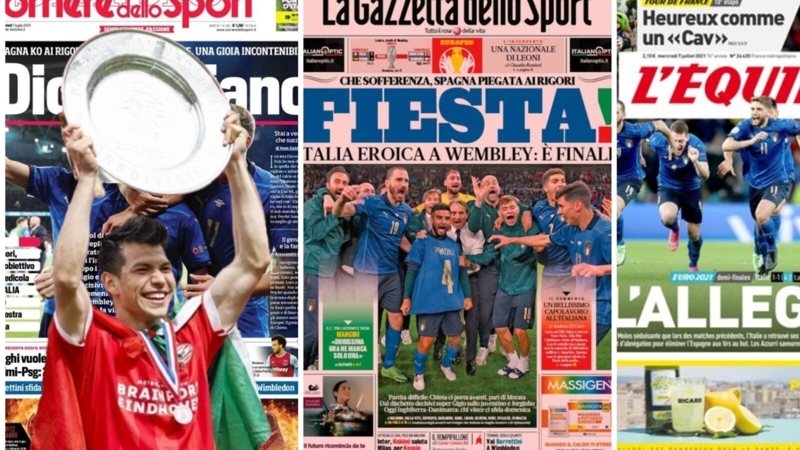 La reacción de la prensa italiana al ver al PSV de Lozano campeón en Holanda