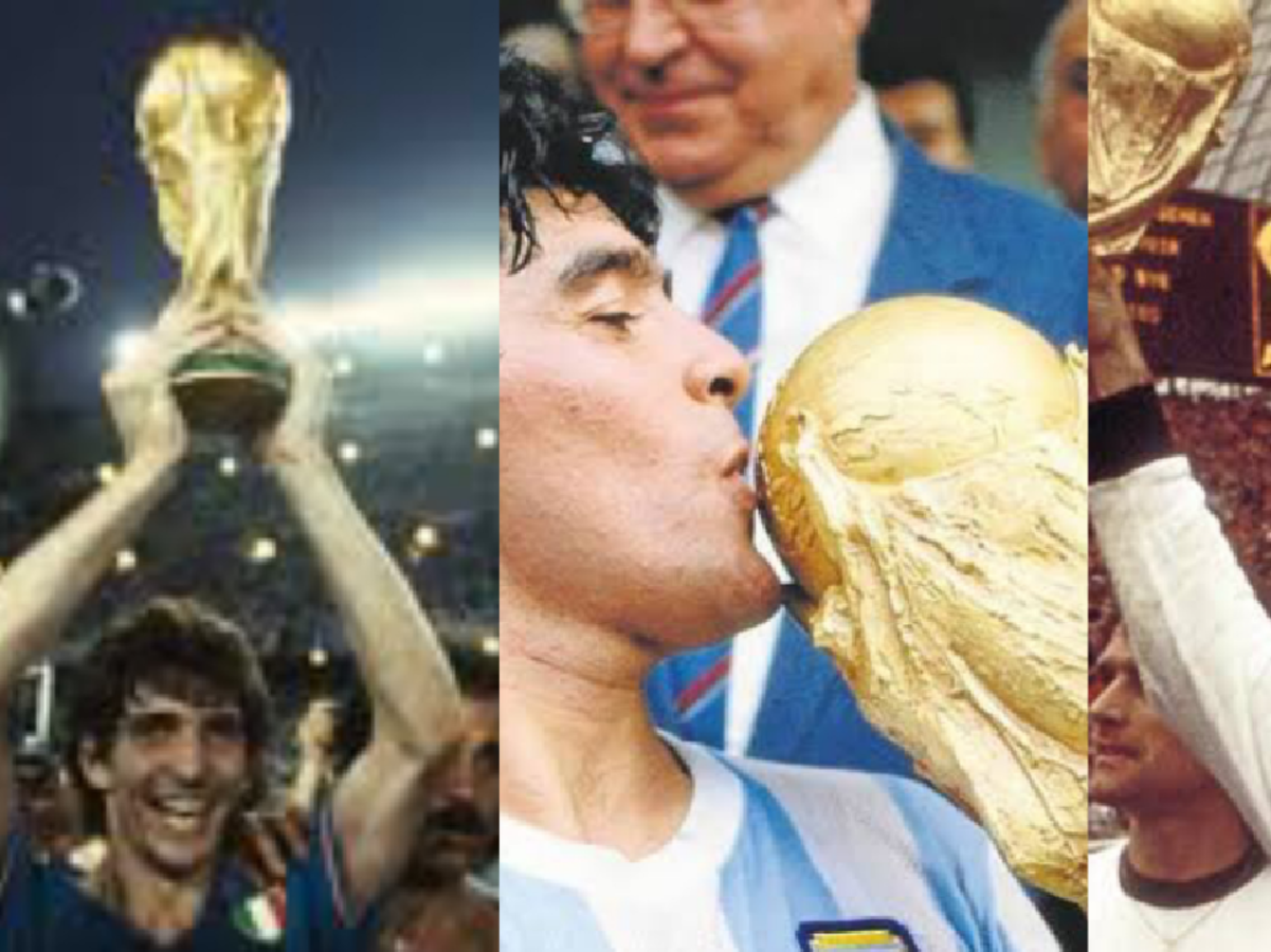 Los 4 campeones del mundo homenajeados en Qatar 2022: Diego Maradona, Gerd Müller, Paolo Rossi y Gordon Banks