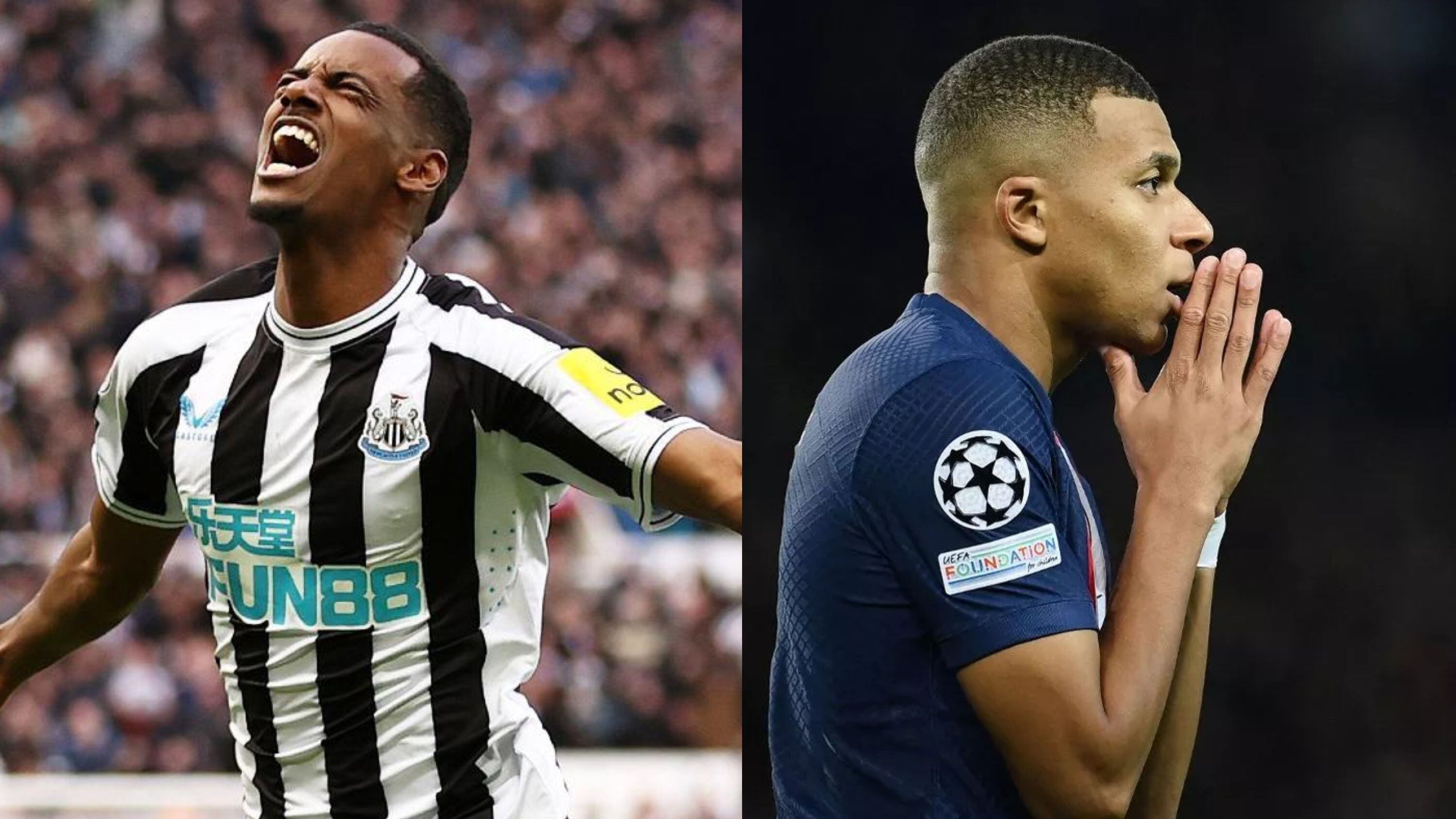 (VIDEO) Mbappe's reaction to the goal in PSG vs Newcastle that could leave them eliminated