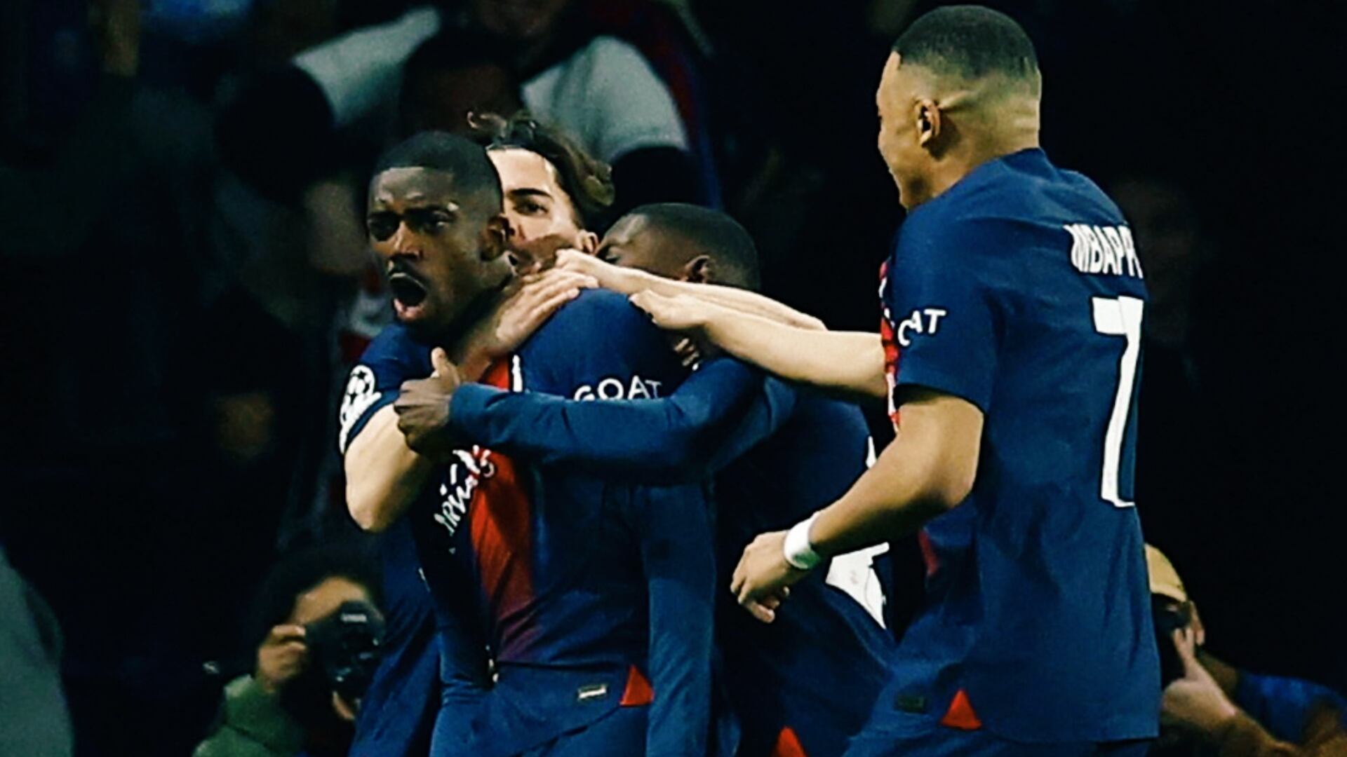 (VIDEO) Dembelé empató para el PSG y se lo celebró en la cara al Barça en Champions