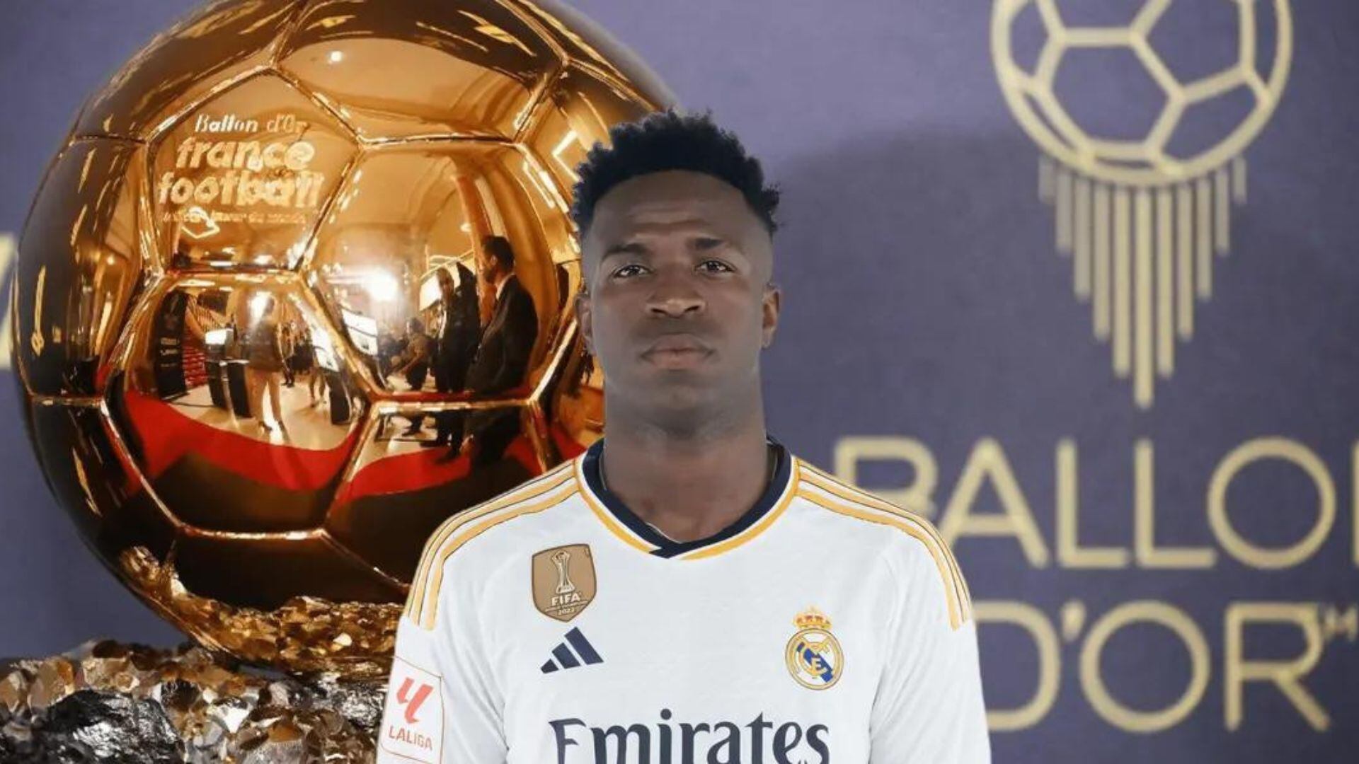 (VIDEO) La reacción de Vinicius cuando todo Madrid pidió que gane el Balón de Oro