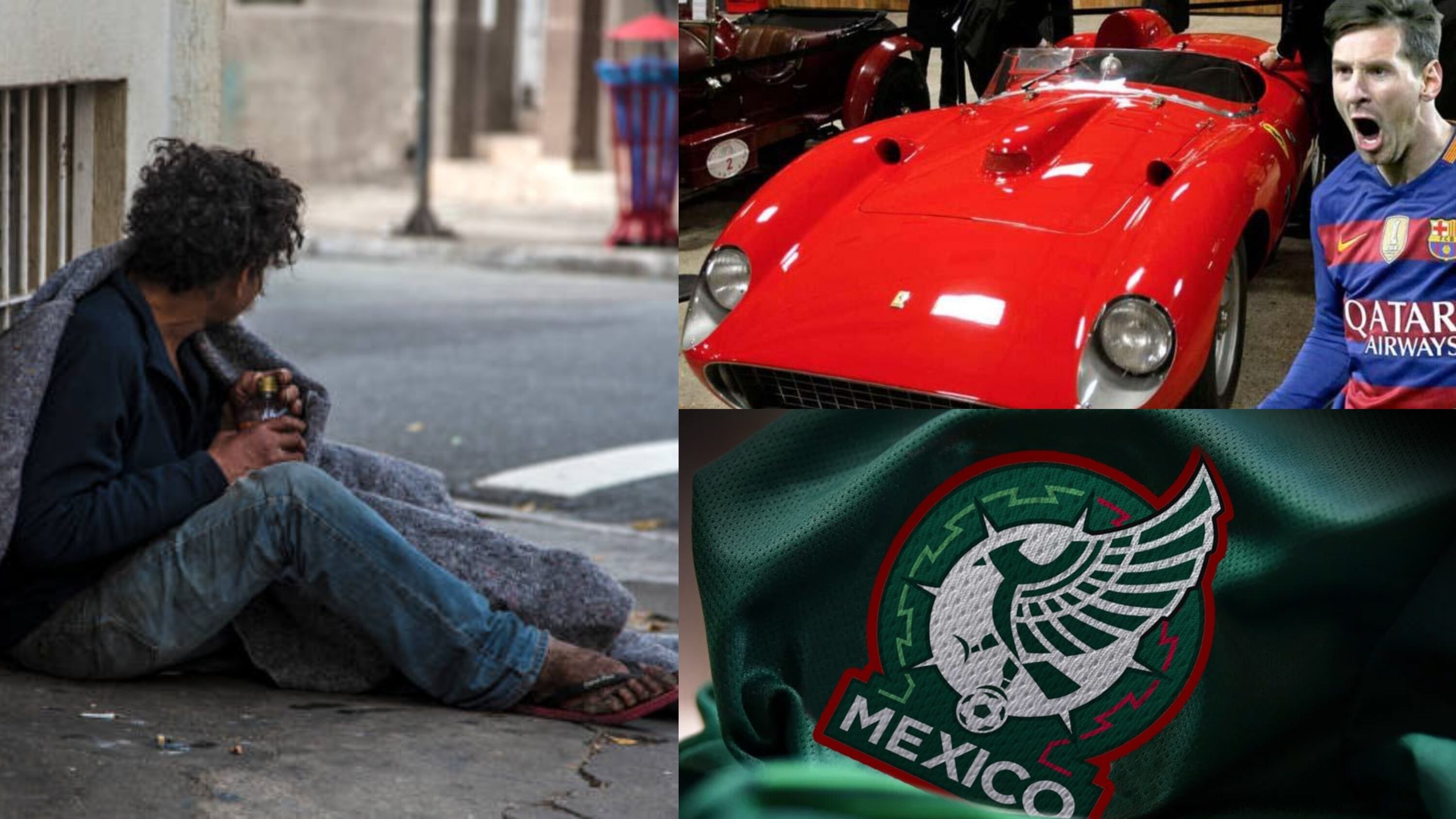 Dormía en las calles, triunfó en México, ahora tiene un Ferrari de lujo