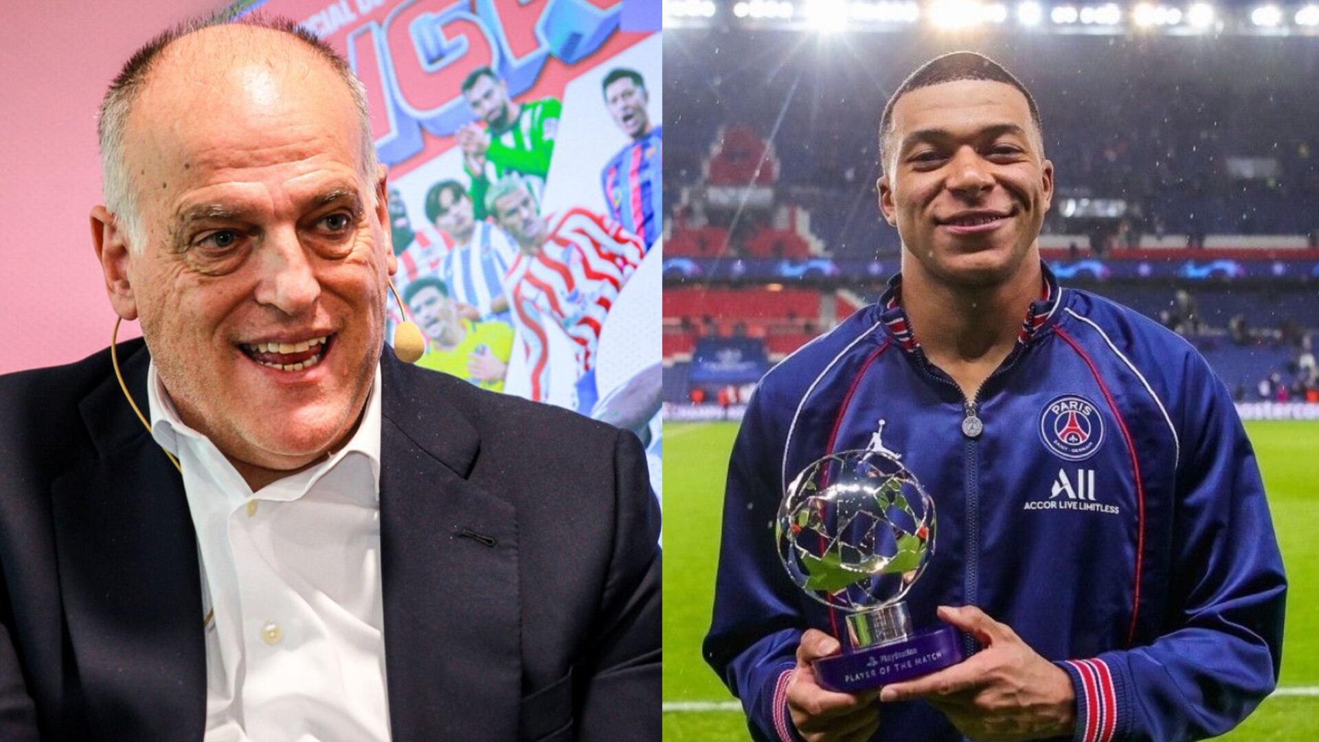 The reason why Javier Tebas is excited to see Kylian Mbappe to La Liga