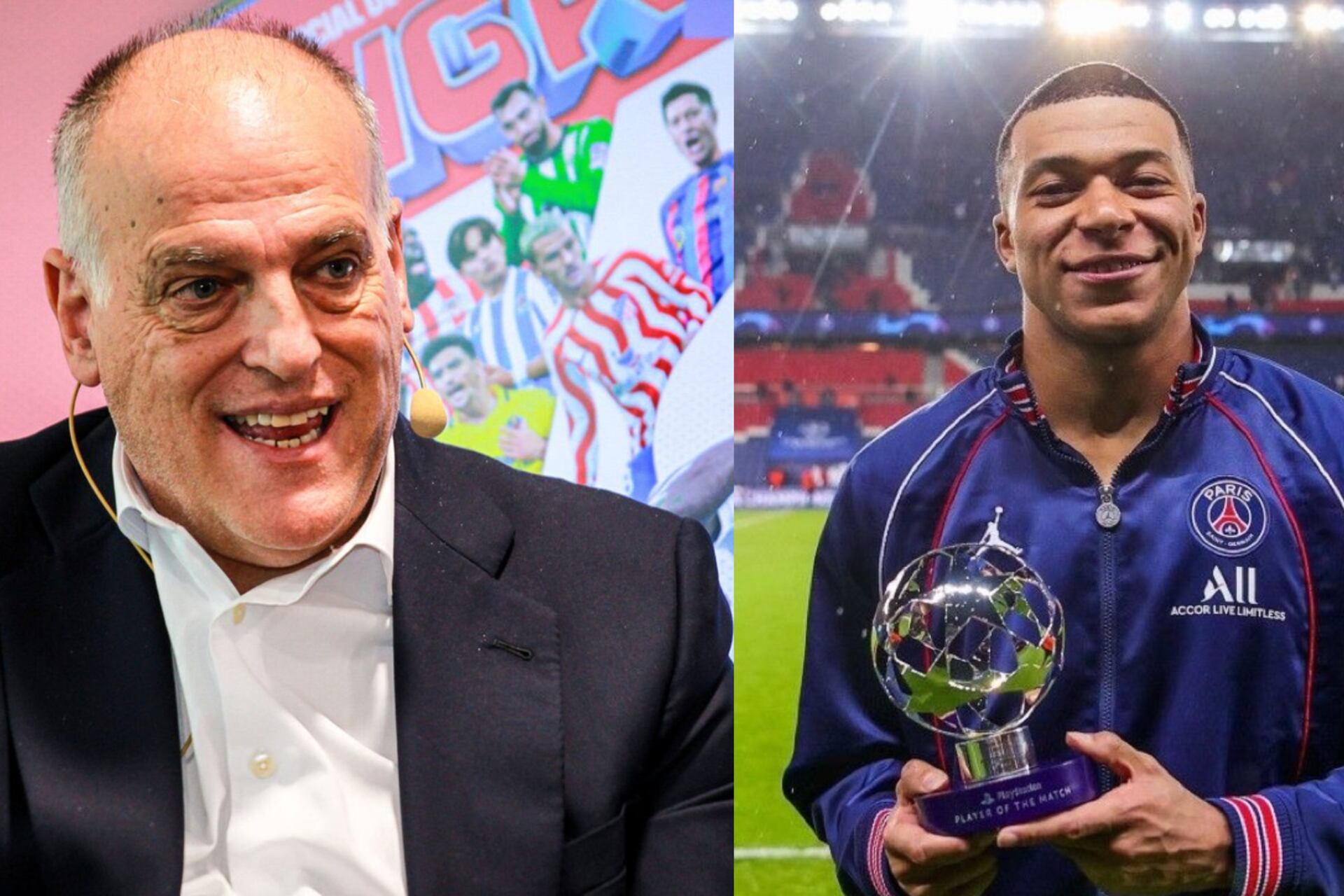 The reason why Javier Tebas is excited to see Kylian Mbappe to La Liga