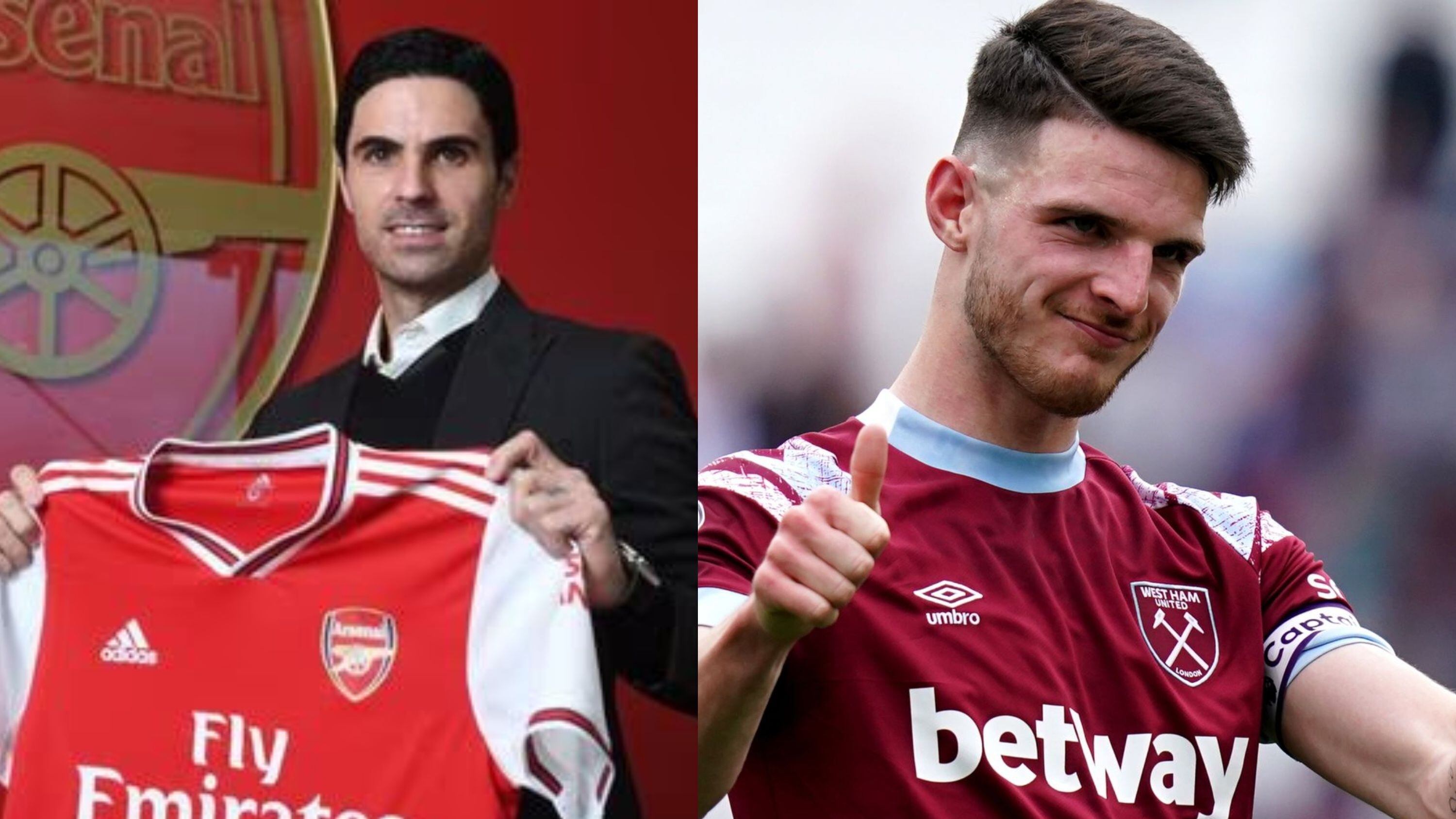 They said Arsenal would sign him, Declan Rice's betrayal to the Gunners