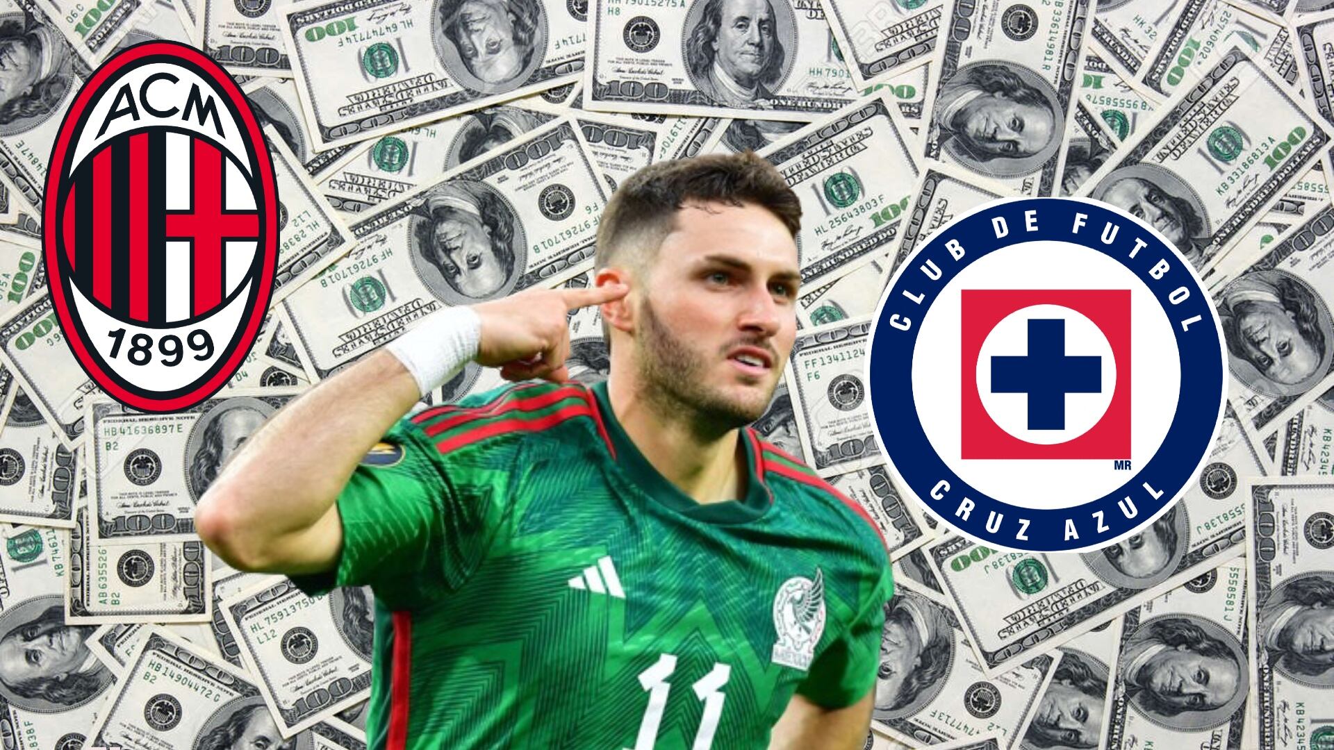 Los millones que el Milan le estaría pagando a Cruz Azul, tras comprar a Santi Giménez