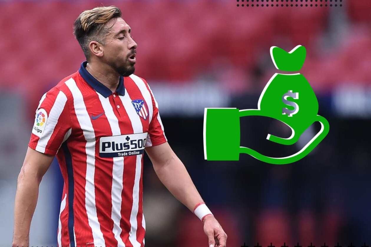 Héctor Herrera de llegar a valer 22 MDE la mínima cifra que espera recibir Atlético de Madrid por su venta
