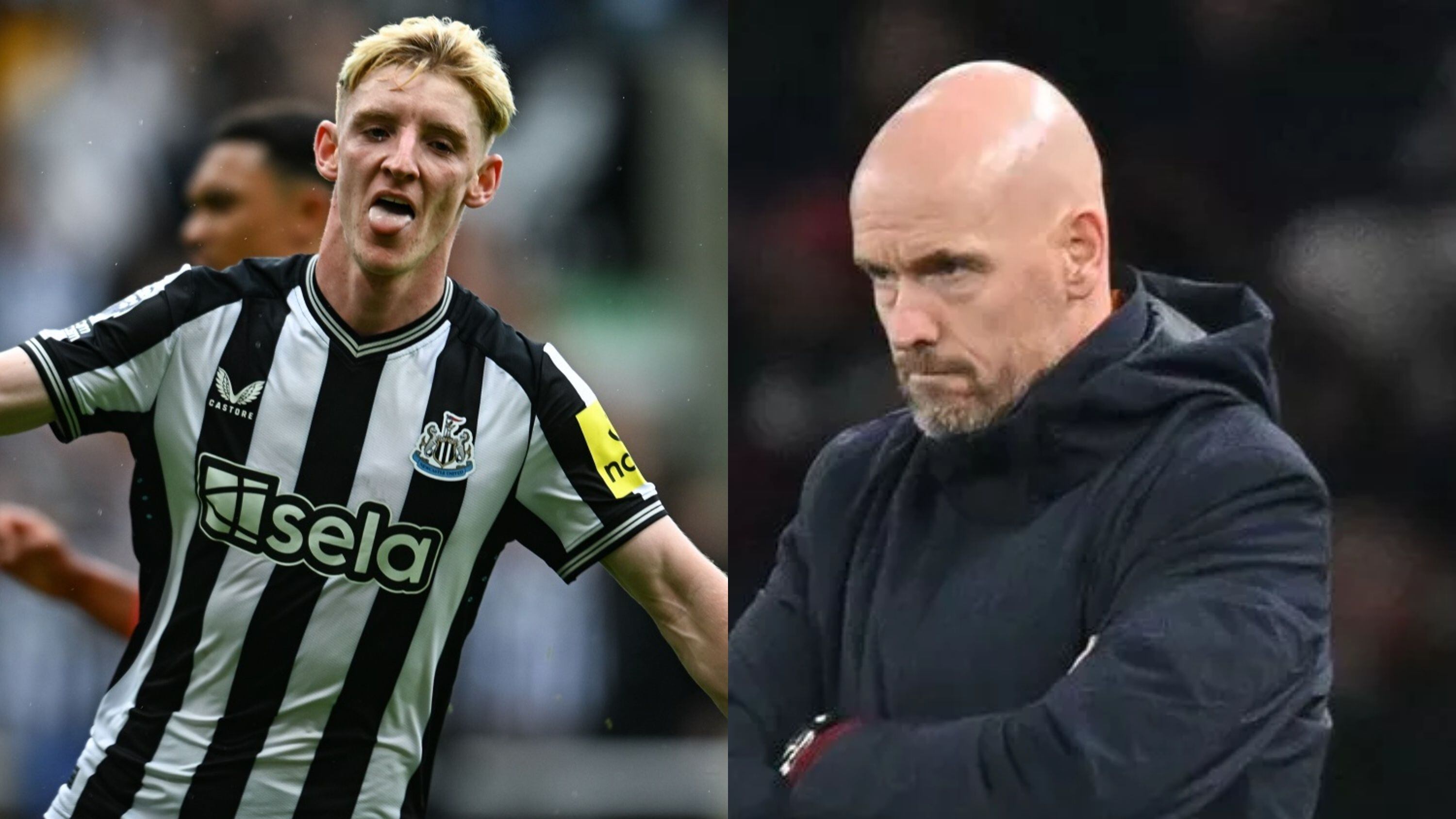 (VIDEO) Anthony Gordon scores 1-0 for Newcastle against Manchester United, Ten Hag in trouble