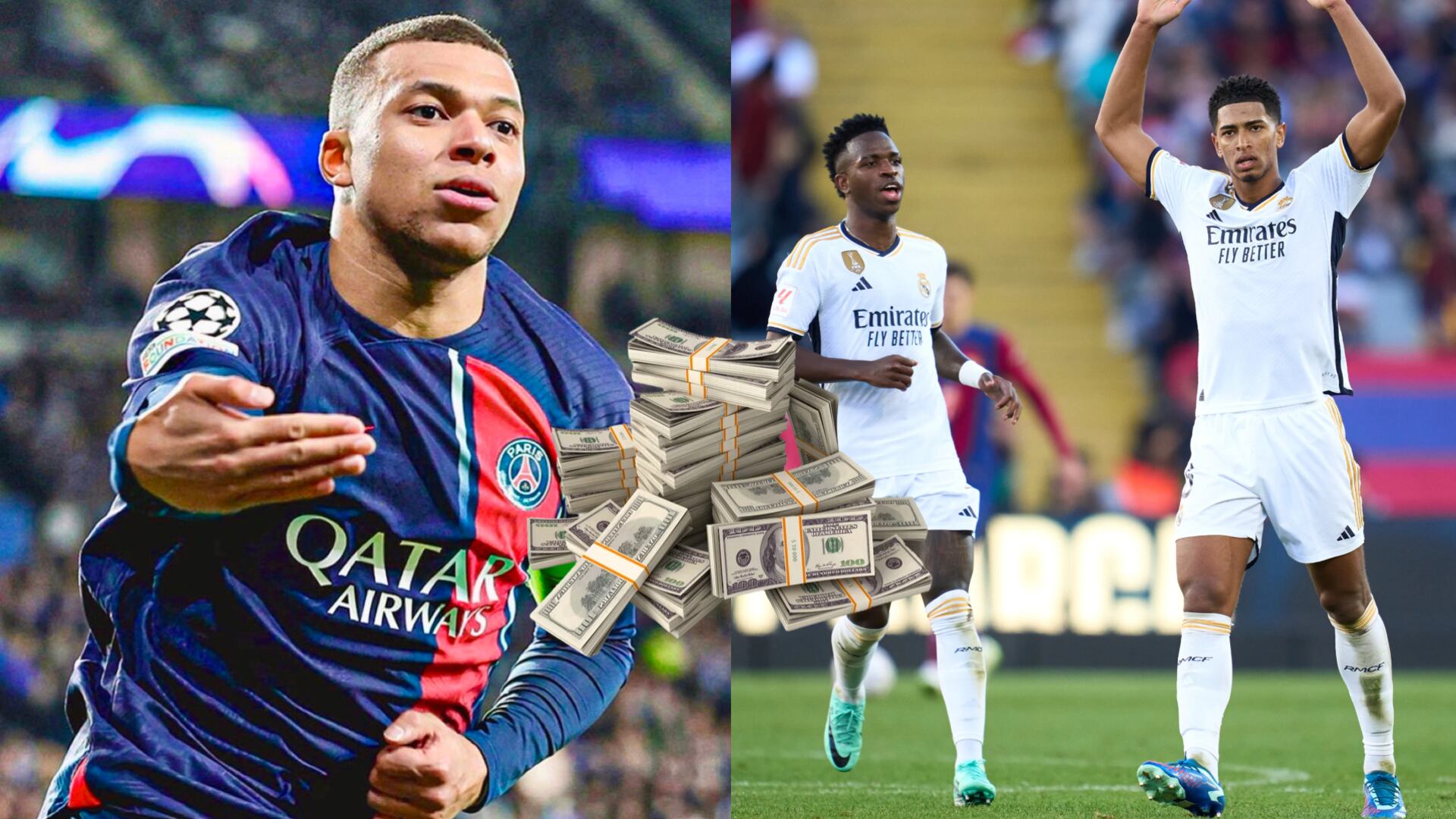 The amount Mbappé will earn at Real Madrid, it's higher than Jude and Vini
