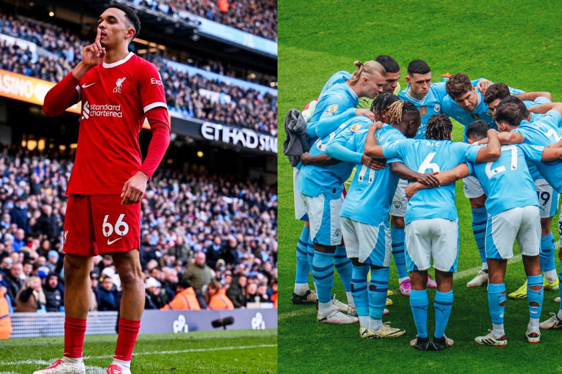 Trent Alexander-Arnold shames Man City ahead of the crucial game on Sunday
