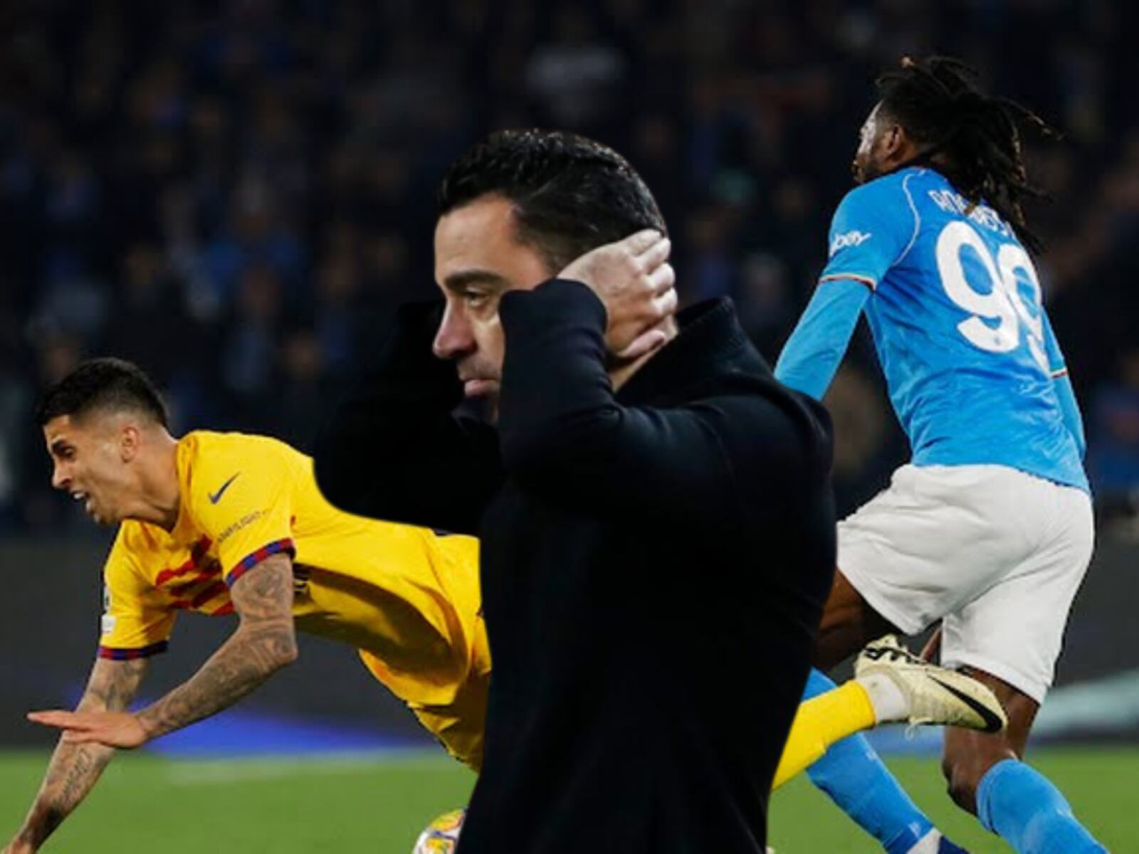 La jugada que pudo cambiarlo todo en el Napoli vs Barça y que lamenta Xavi
