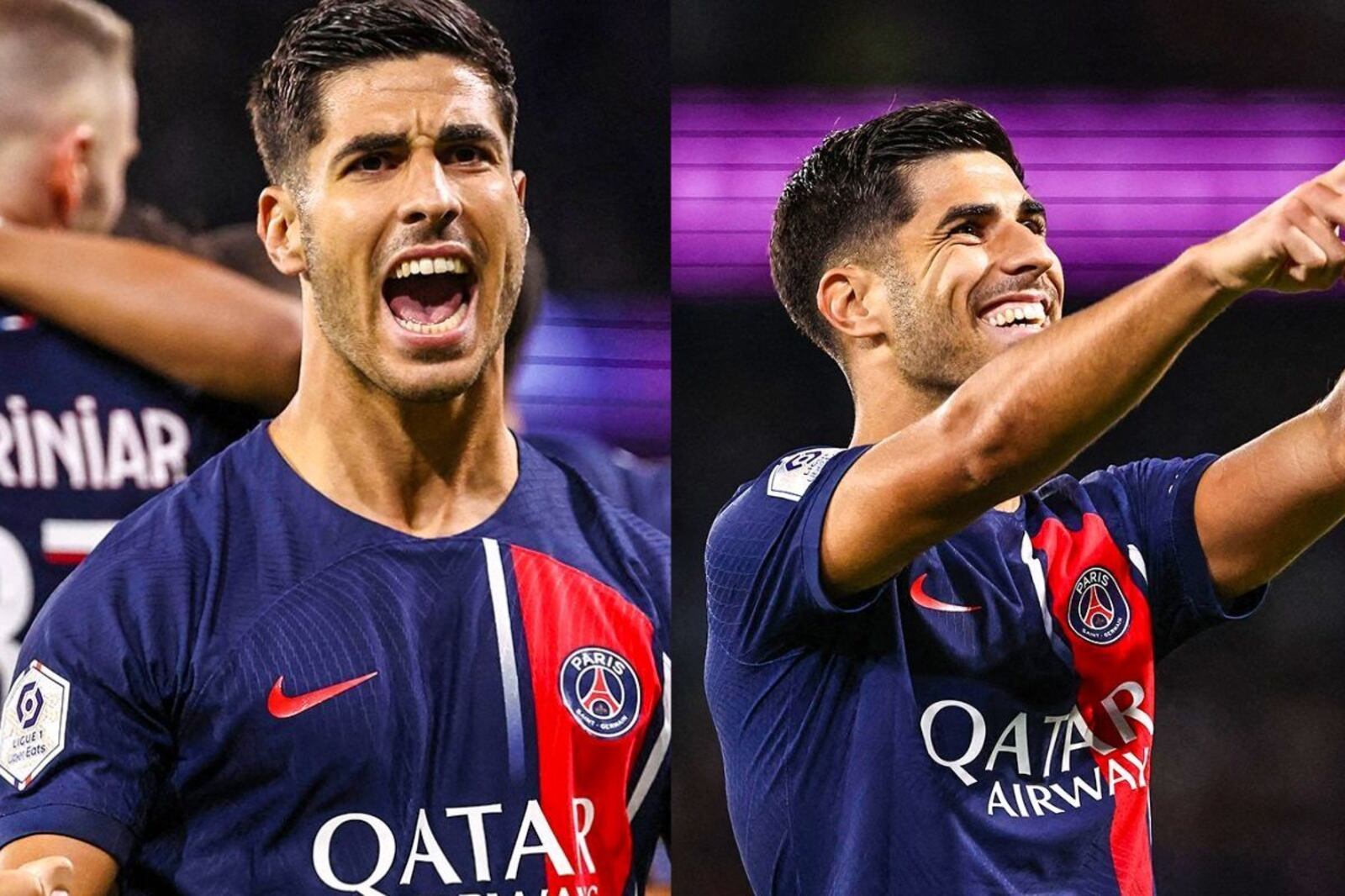 Marco Asensio scored his first goal with PSG against Lens and it couldn't be better