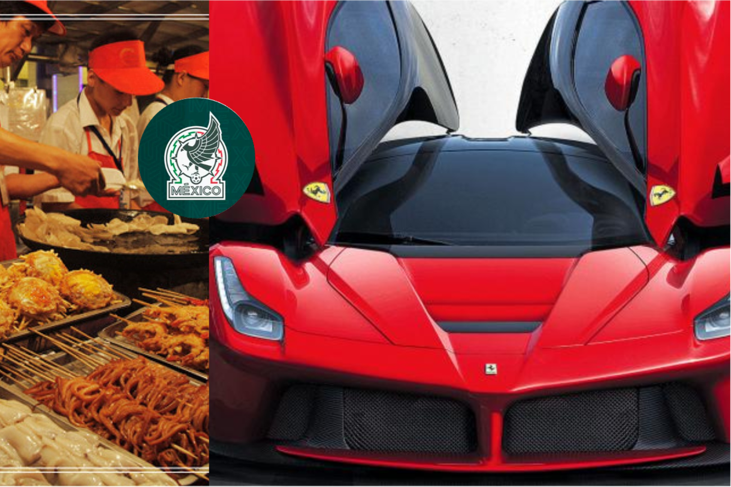 De pedir comida en un mercado a comprarse un Ferrari y triunfar en México