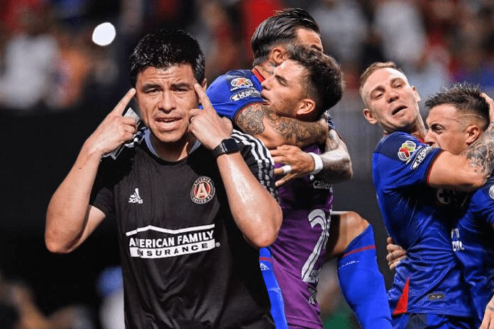 El insulto de Pineda a los jugadores de Cruz Azul tras eliminar al Atlanta United