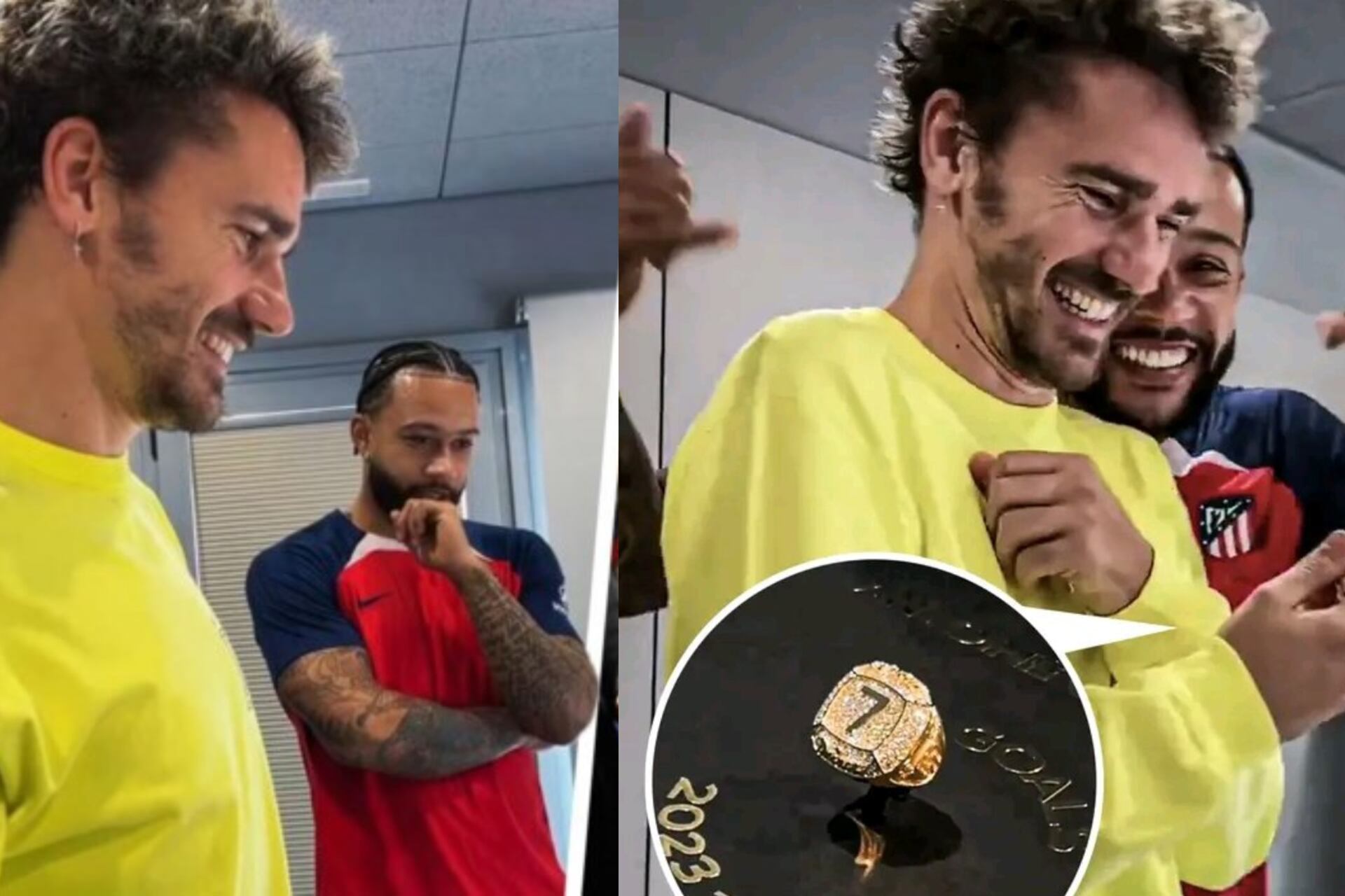 A luxury, what the NBA-style ring that Depay gave to Antoine Griezmann costs
