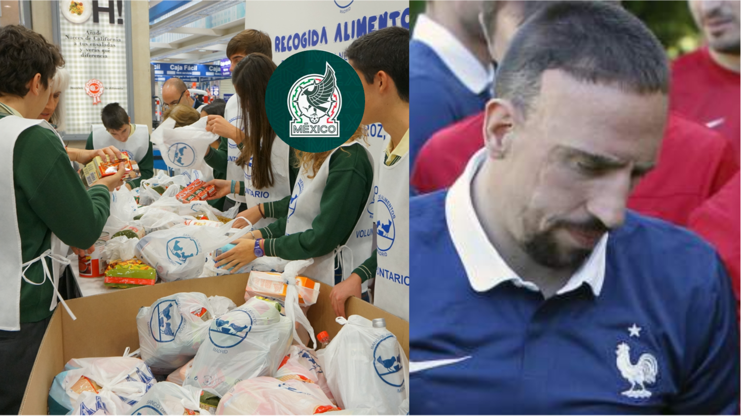 Borró a Franck Ribéry con la camiseta del Tri, ahora reparte comida