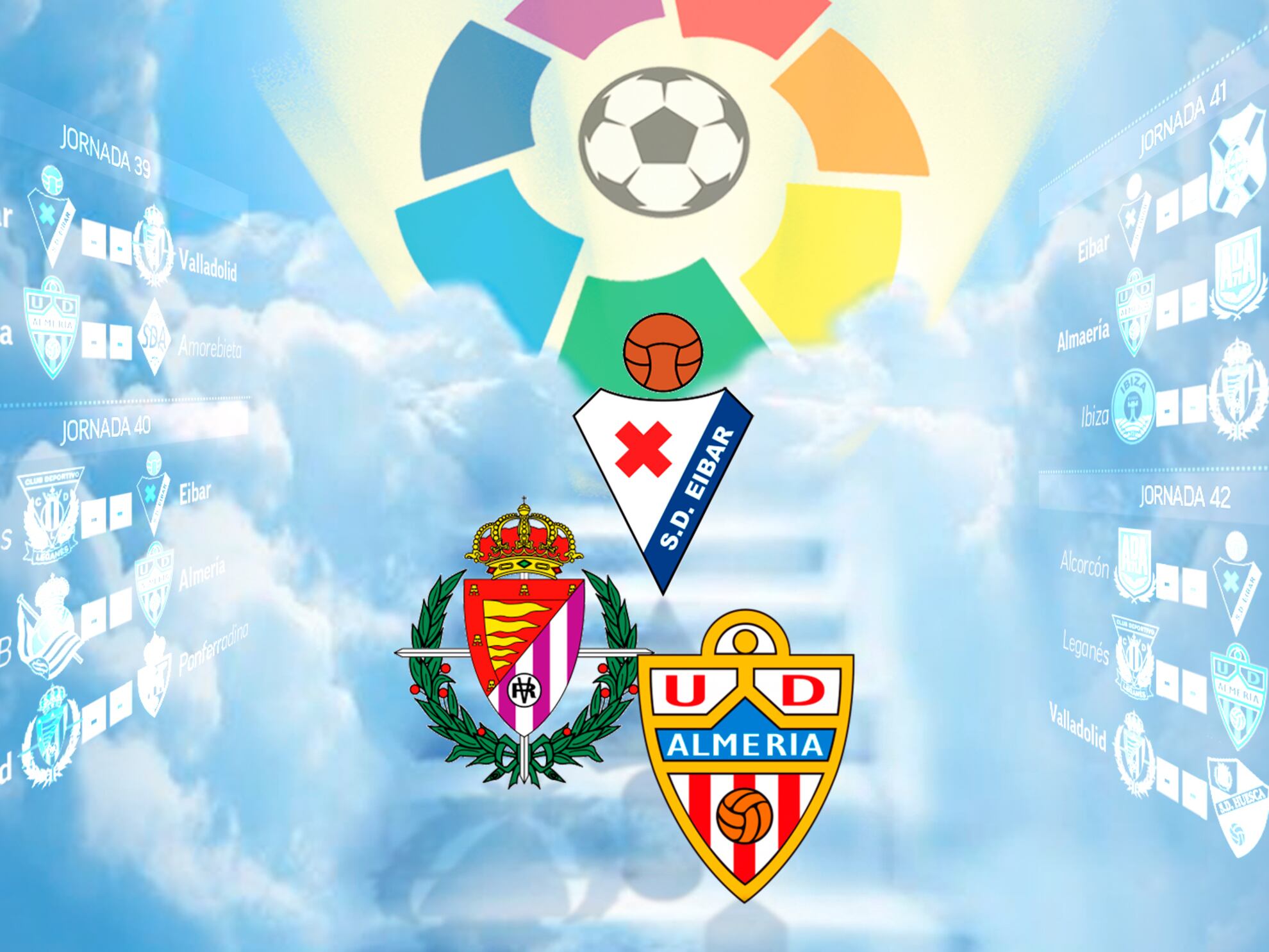 Eibar, Almería y Valladolid luchan por el ascenso a primera división ¿qué resultados necesitan para subir directamente?