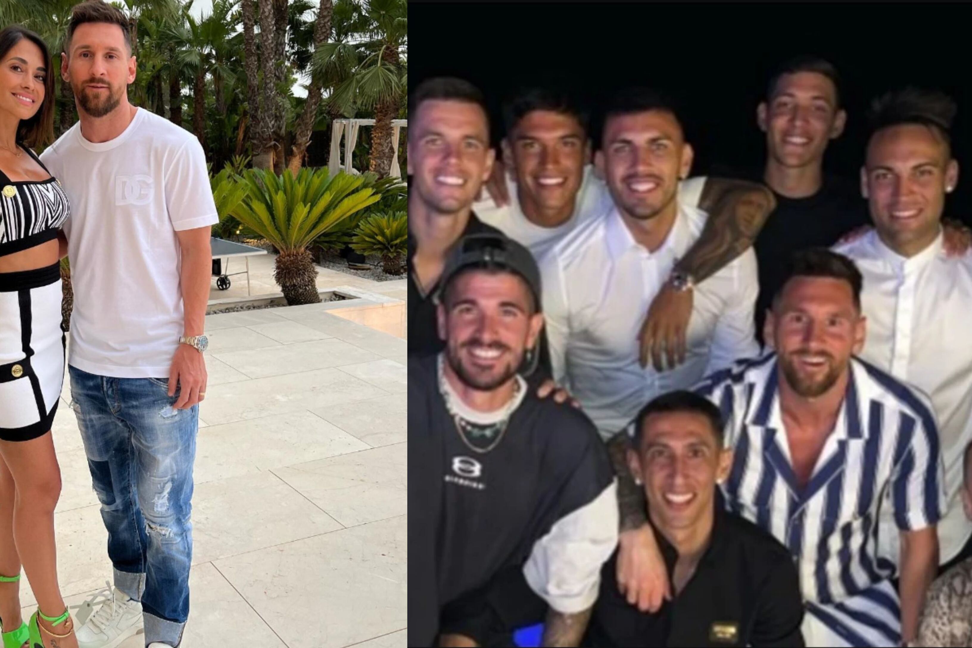 Lionel Messi cumplió 35 años y festejó con muchos futbolistas famosos, aquí las fotos