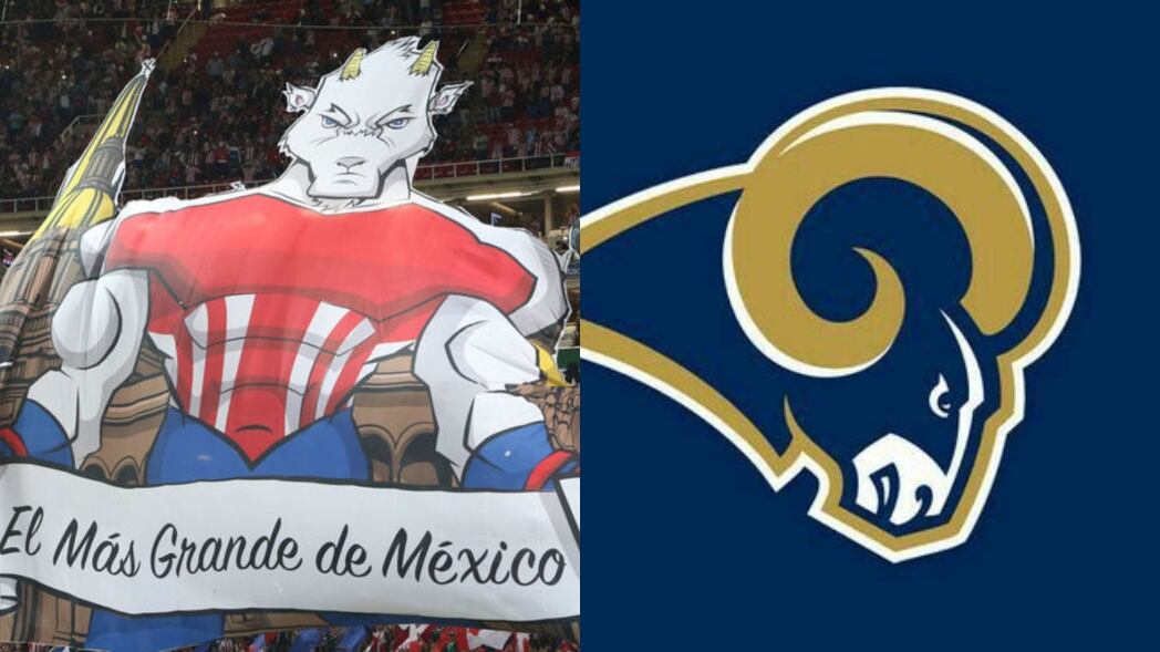 NFL DRAFT 2020:  El escudo de  LA Rams de California se parece a uno de los dibujos de Chivas
