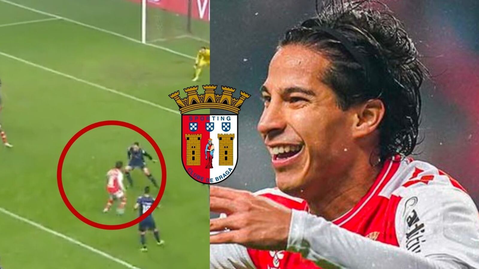Se viste de héroe con el Braga, el gol de Diego Lainez que da la vuelta al mundo