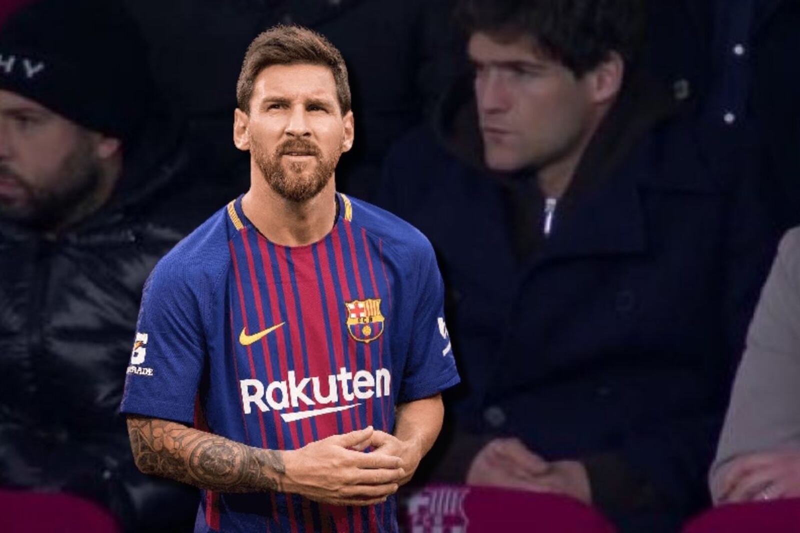 Mientras Alba vio la victoria del Barça al Atleti, lo que prefirió hacer Messi