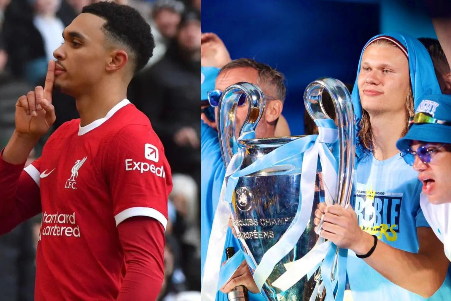 After Alexander-Arnold's comments, Haaland slams back with titles at Man City