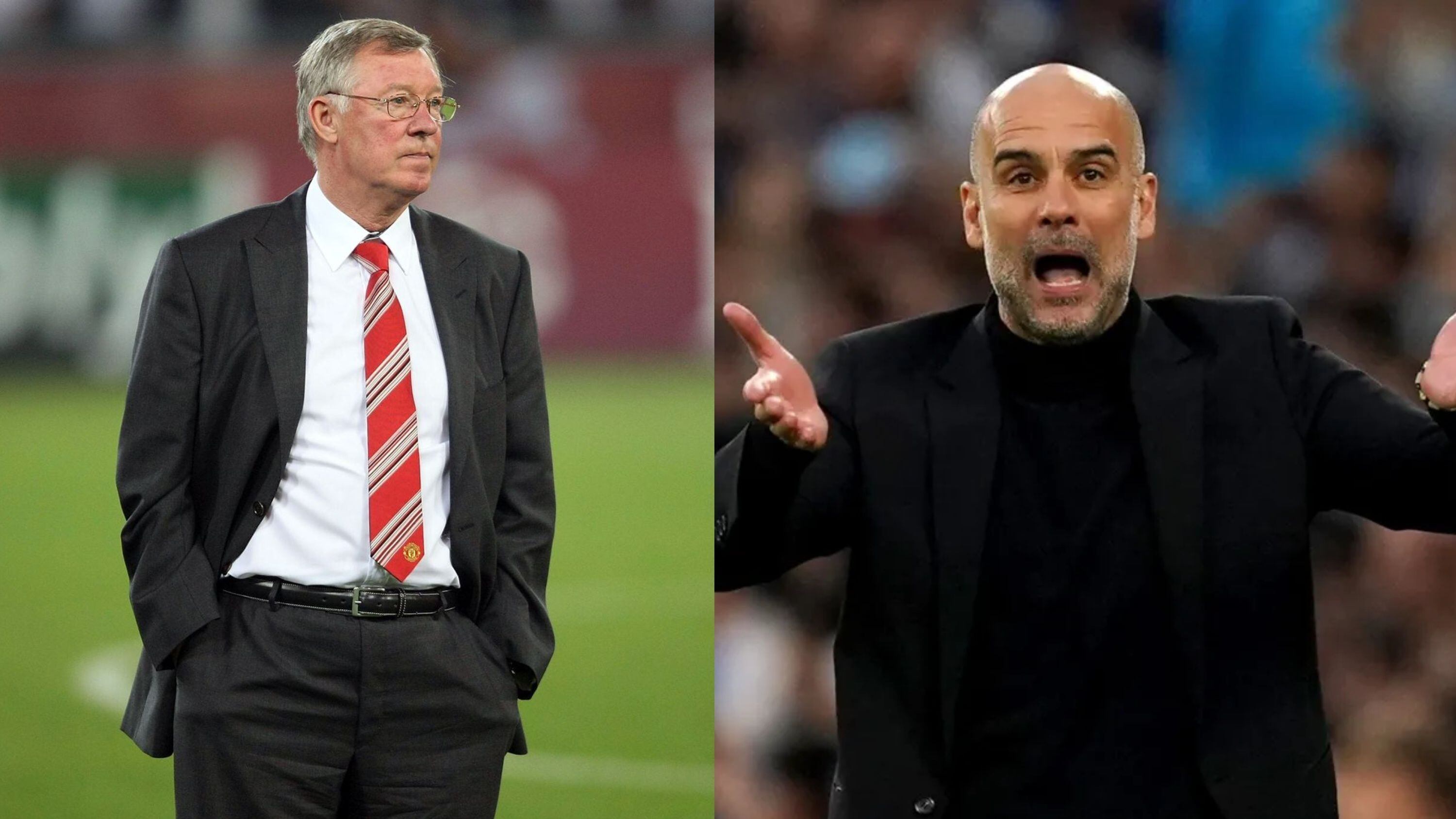 After Manchester United got beaten, what Ferguson did when he saw Pep Guardiola
