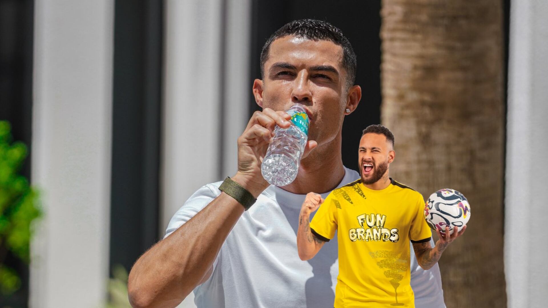 Cristiano earns more than $40M with his own brand of natural water, what Neymar could earn promoting alcoholic beverages