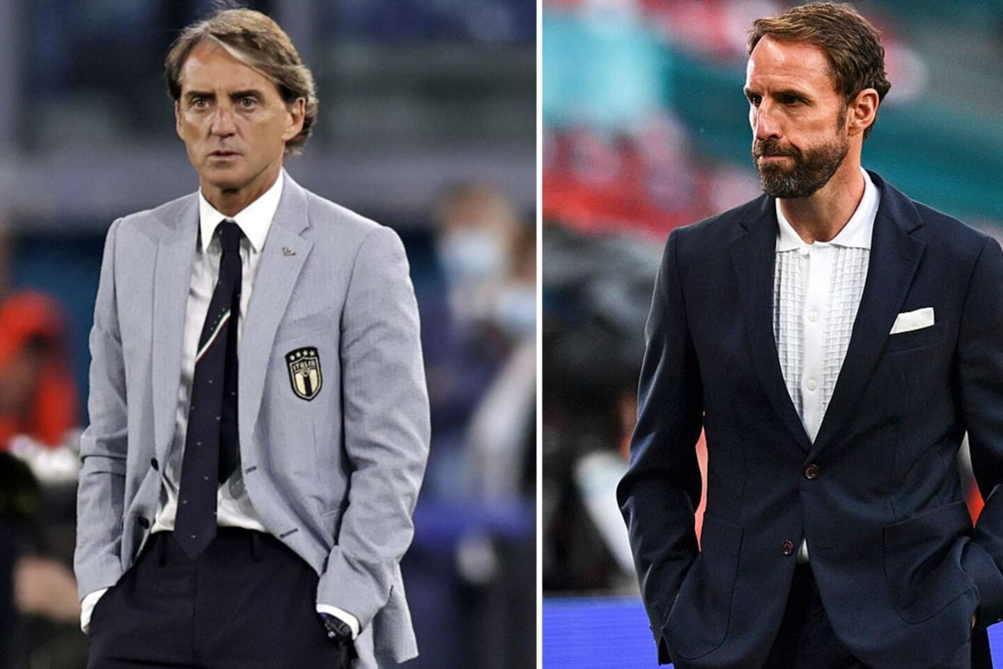 Euro 2020 final managers, Southgate and Mancini: who receives more salary and has more money?