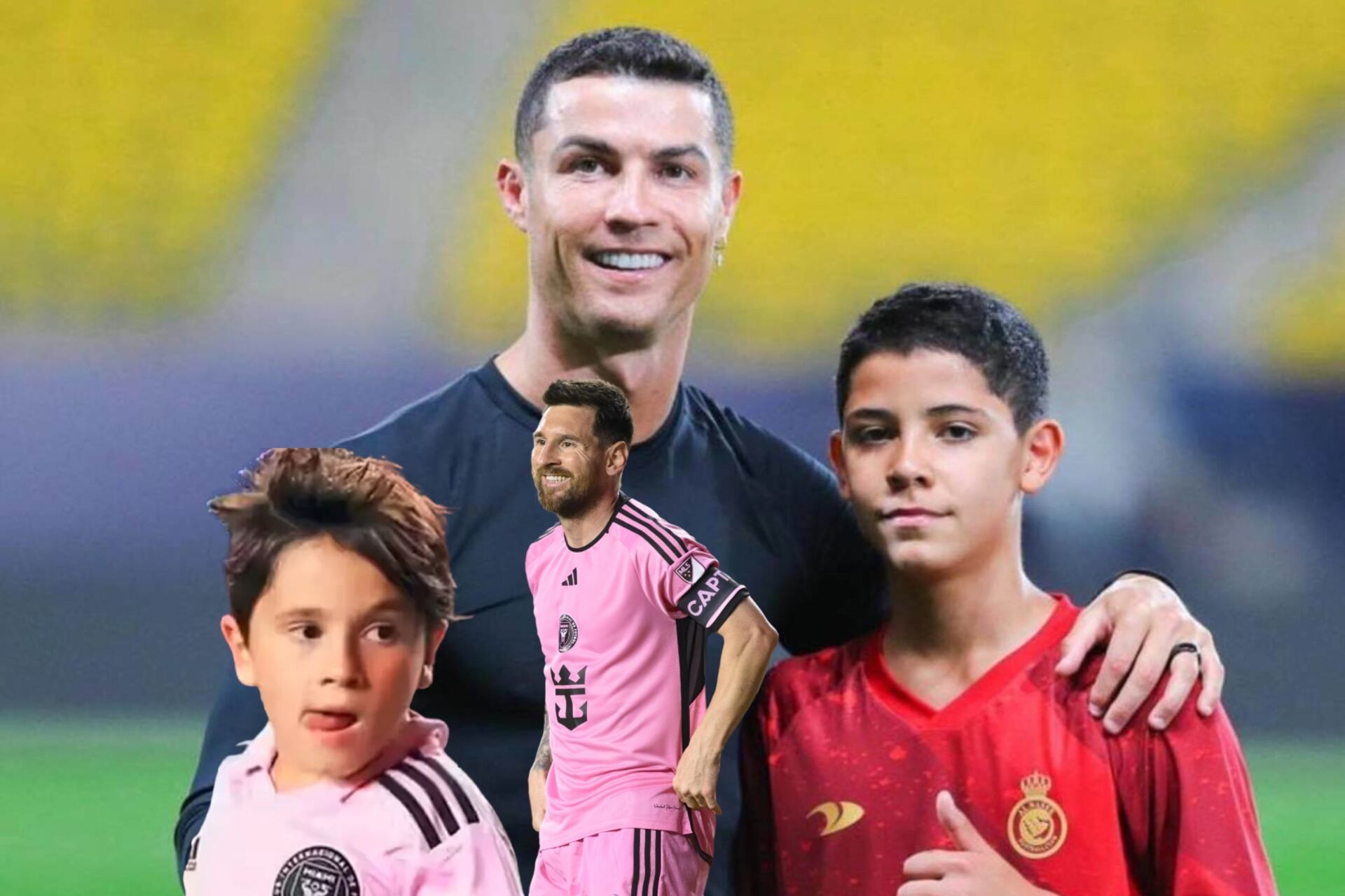 While Cristiano Jr goes with CR7 to the events in Saudi, what Messi’s son does after his father’s game