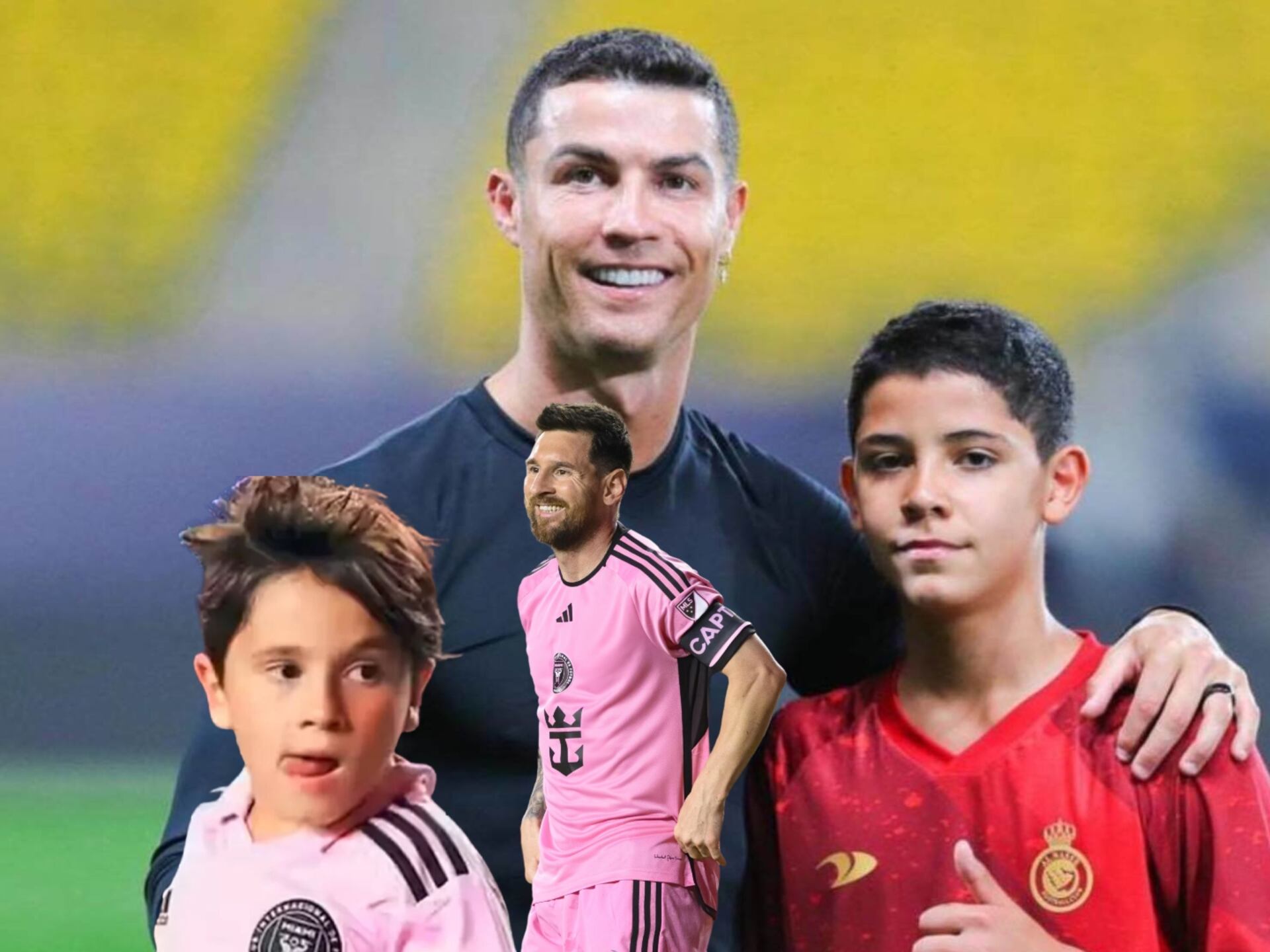 While Cristiano Jr goes with CR7 to the events in Saudi, what Messi’s son does after his father’s game