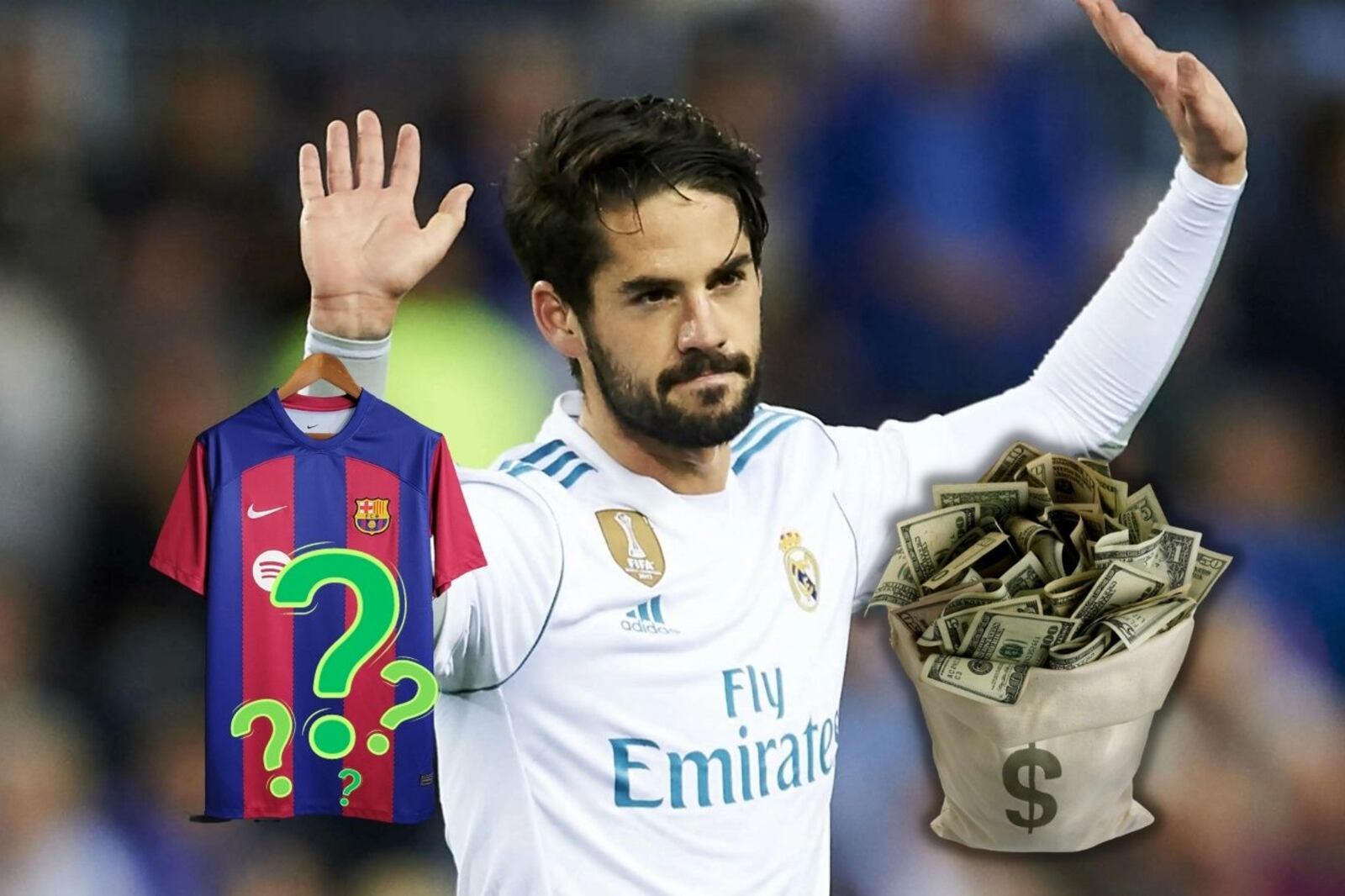 While at Real Madrid he earned 13 million, what Barcelona would pay Isco