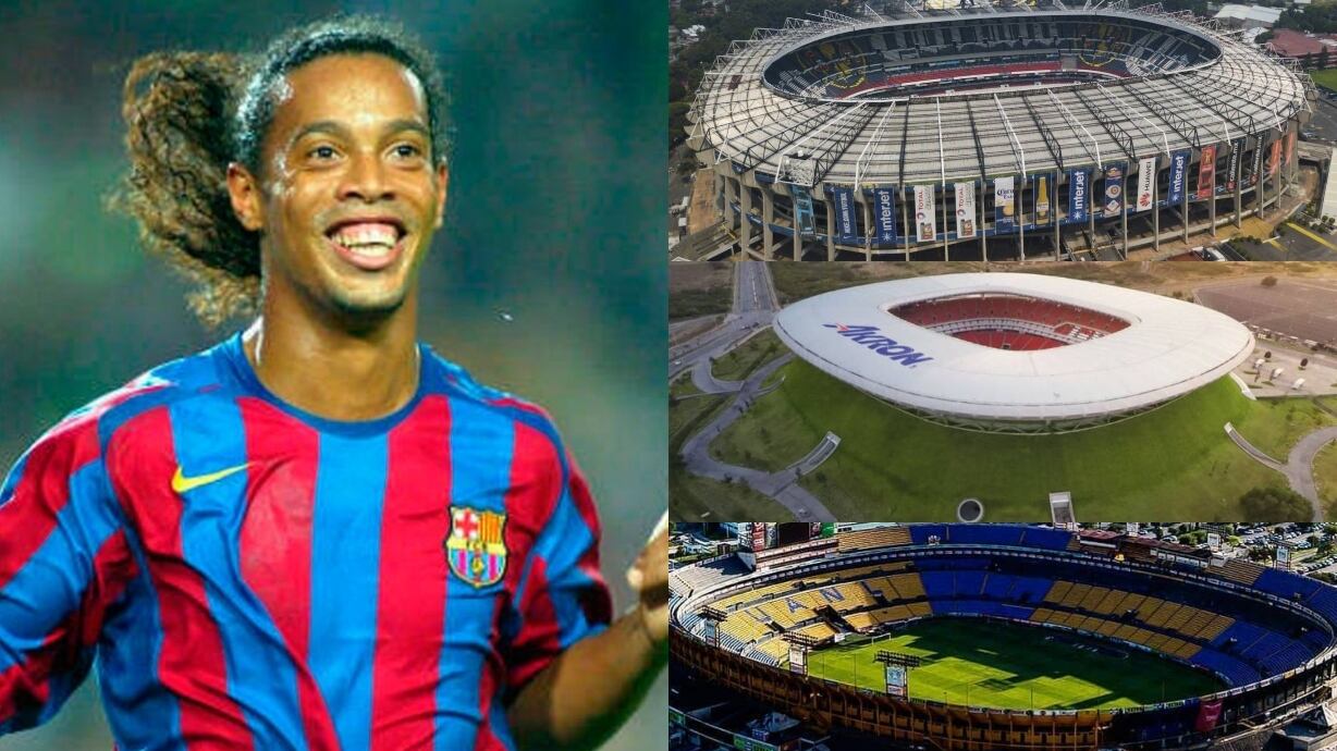El estadio mexicano que más le gustó a Ronaldinho Gaucho