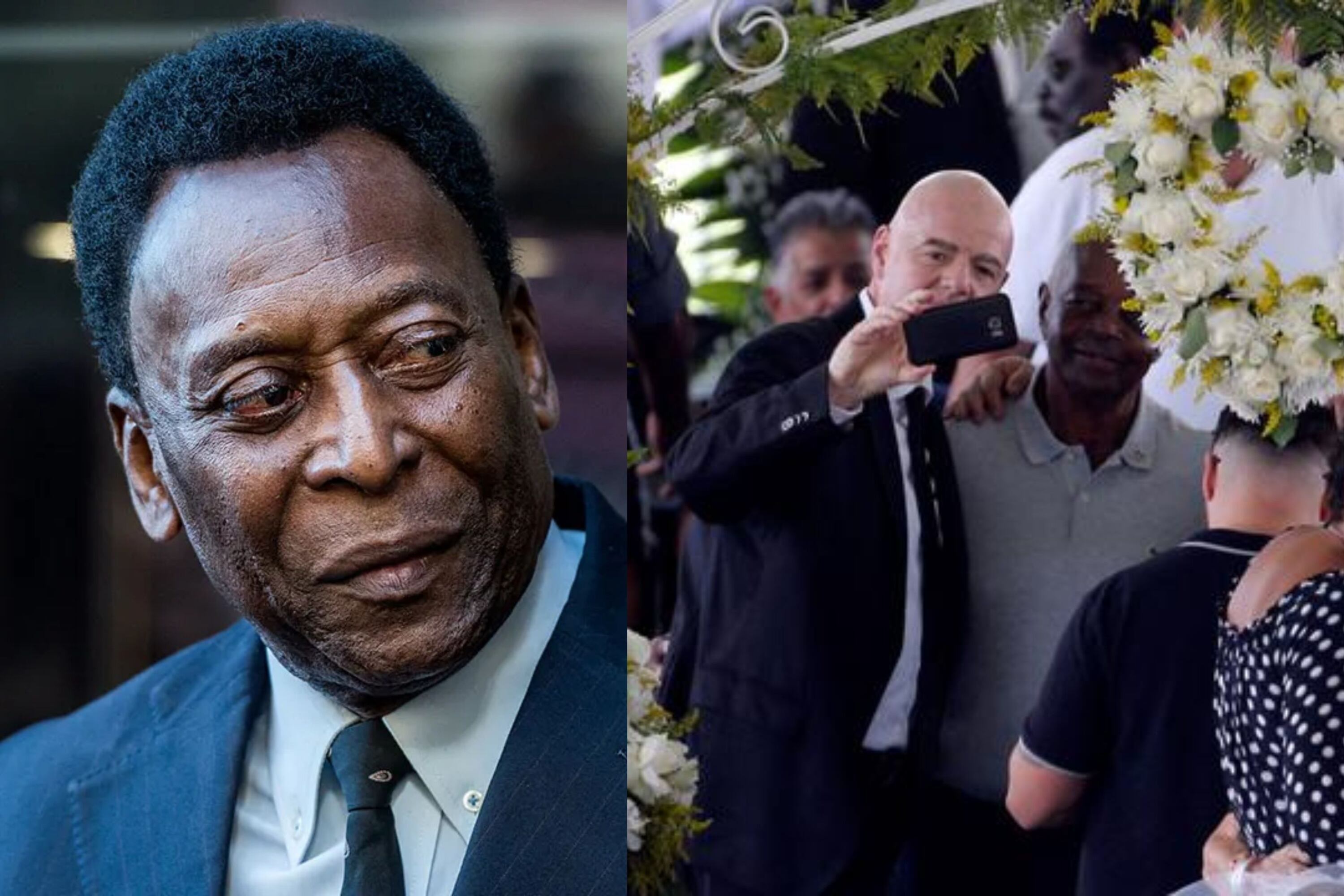 While he is critic with Mexico behaviour, what Infantino did at Pelé's wake in Brazil
