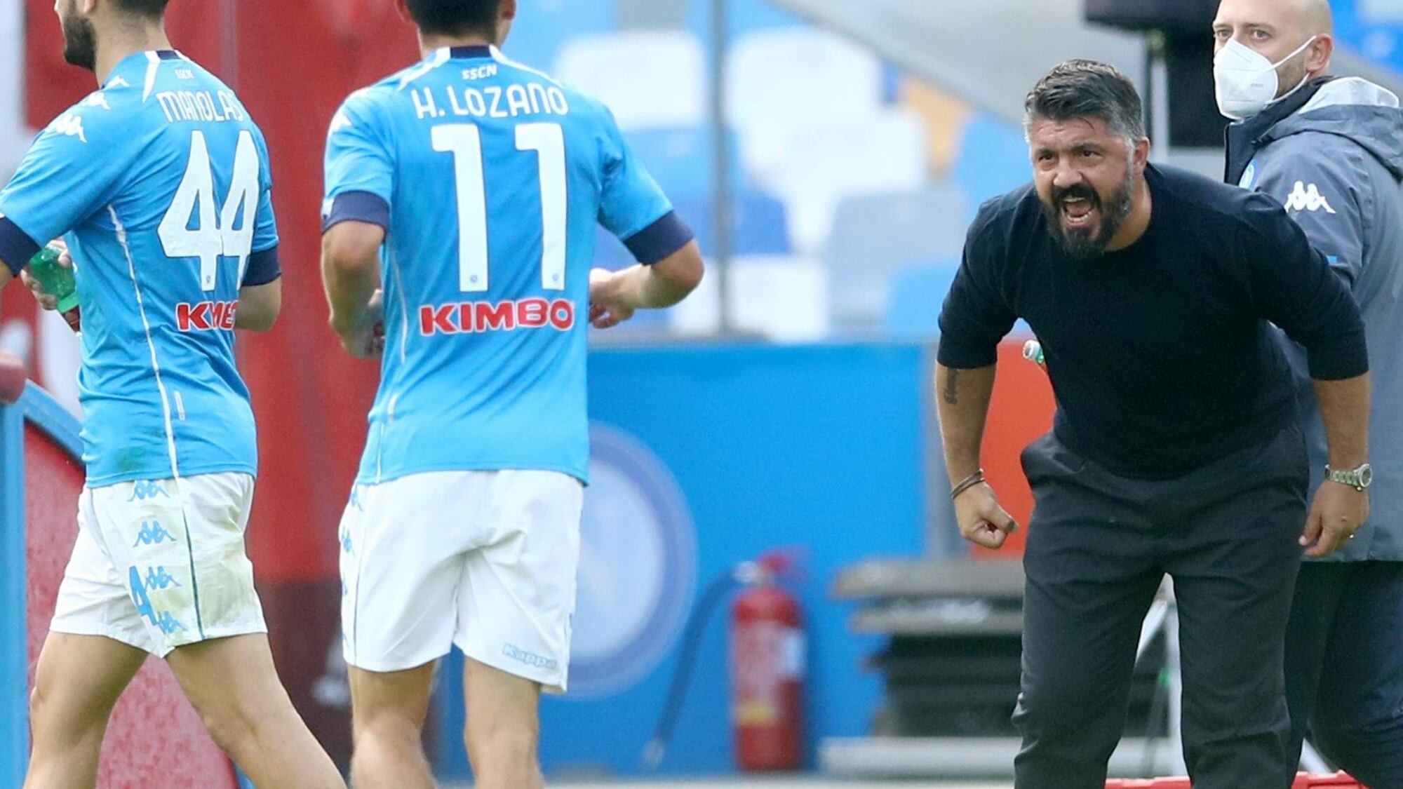 Not only on the court: The insults that Gennaro Gattuso launched against Hirving Lozano