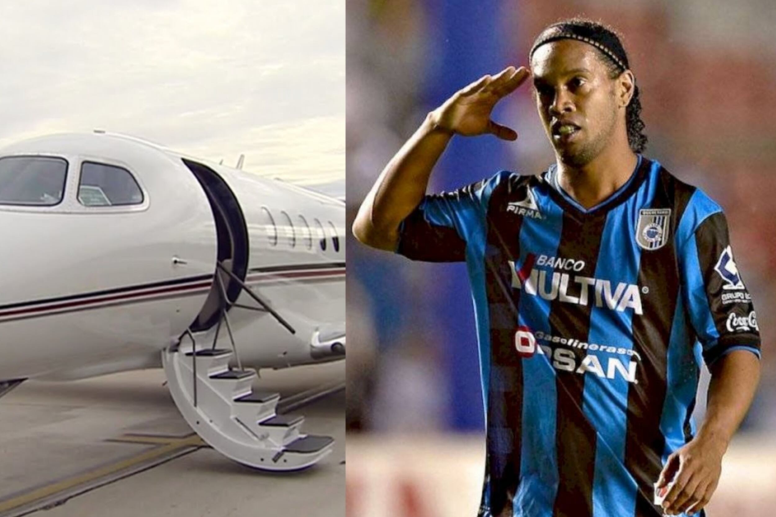El jugador que se dio el lujo de tener un jet privado, como Ronaldinho
