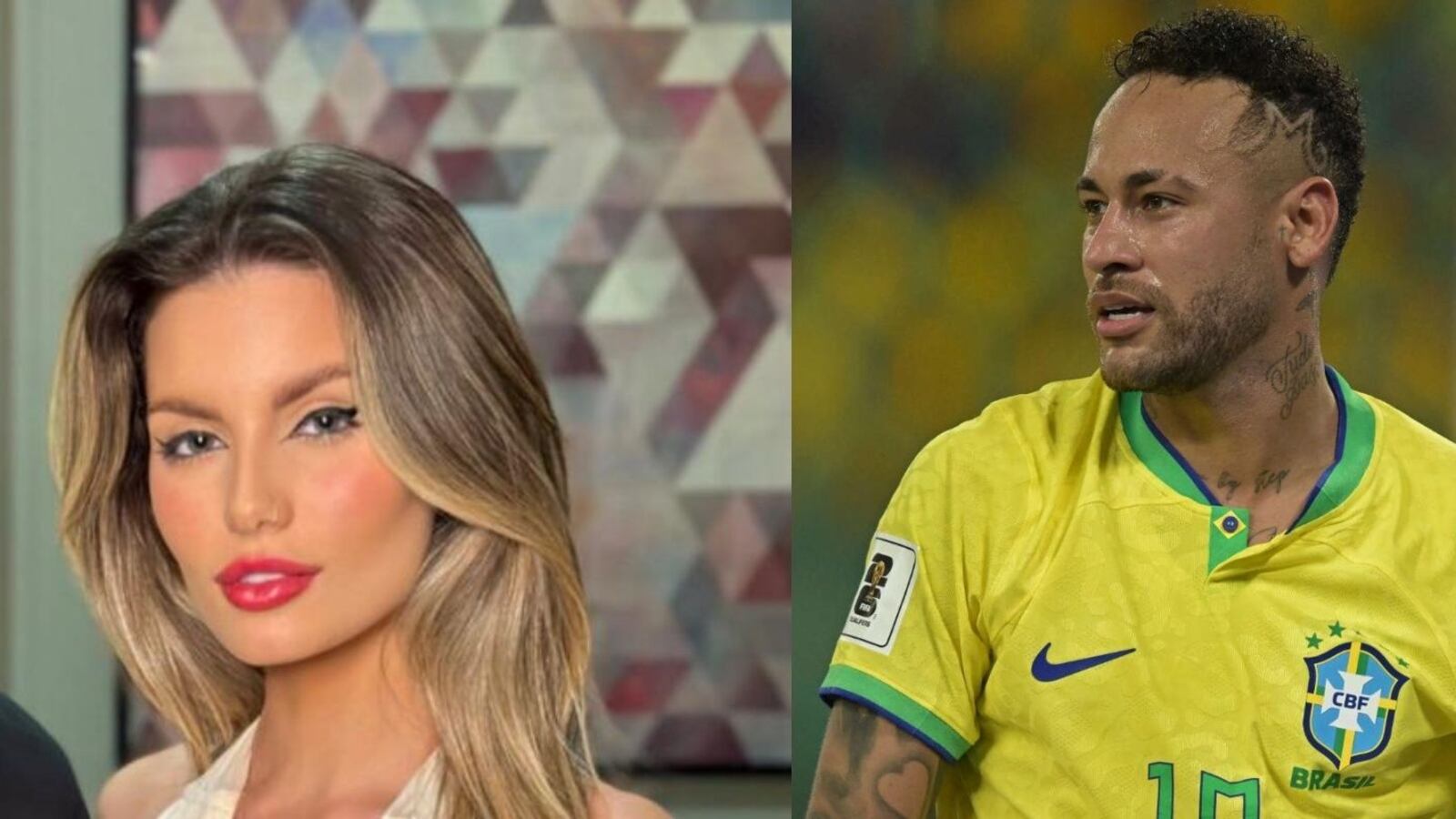 The silence was broken by the response of the woman accused of being with Neymar