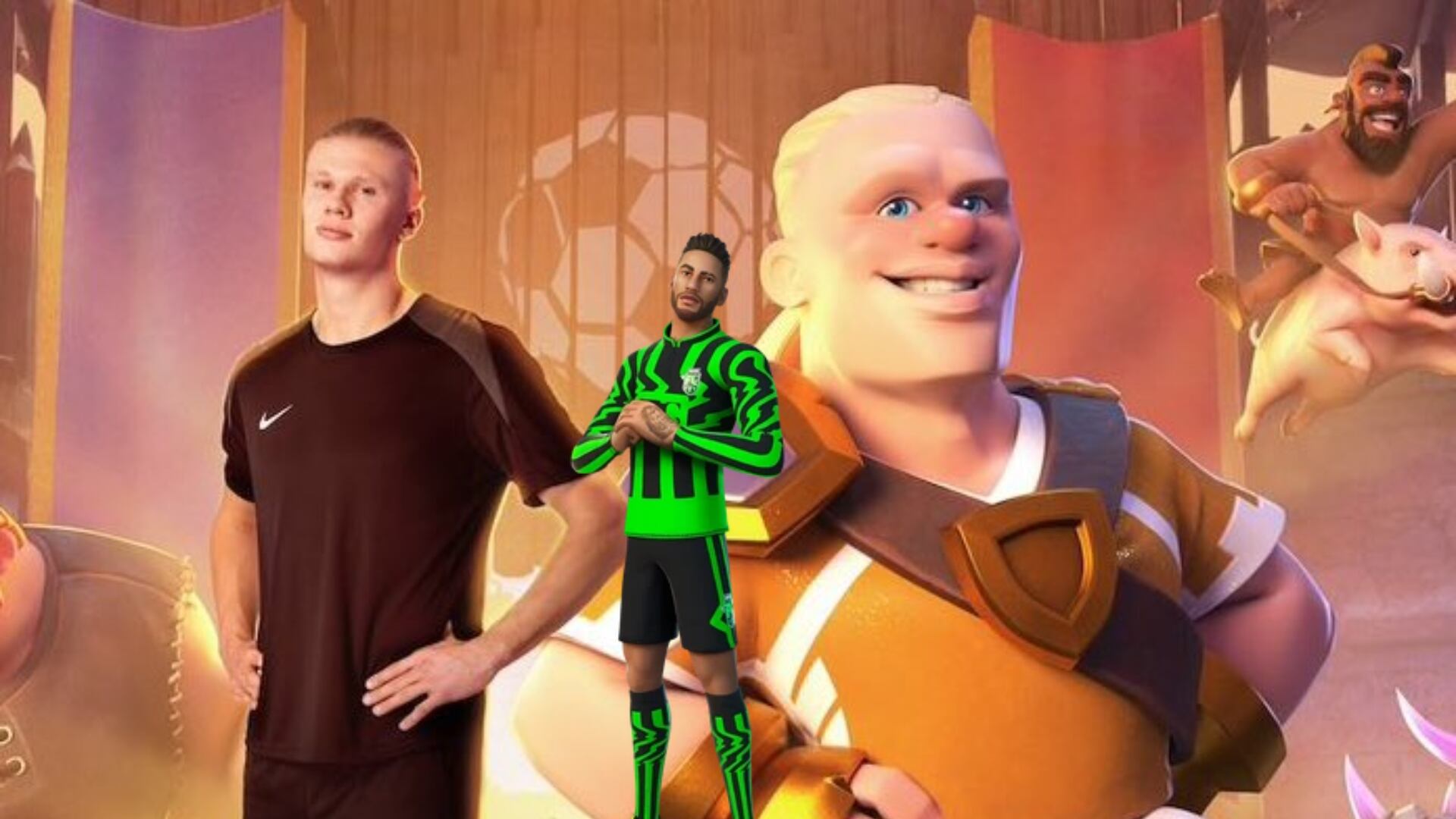 As Neymar in Fortnite, the millionaire contract of Haaland for appearing as a character in Clash of Clans