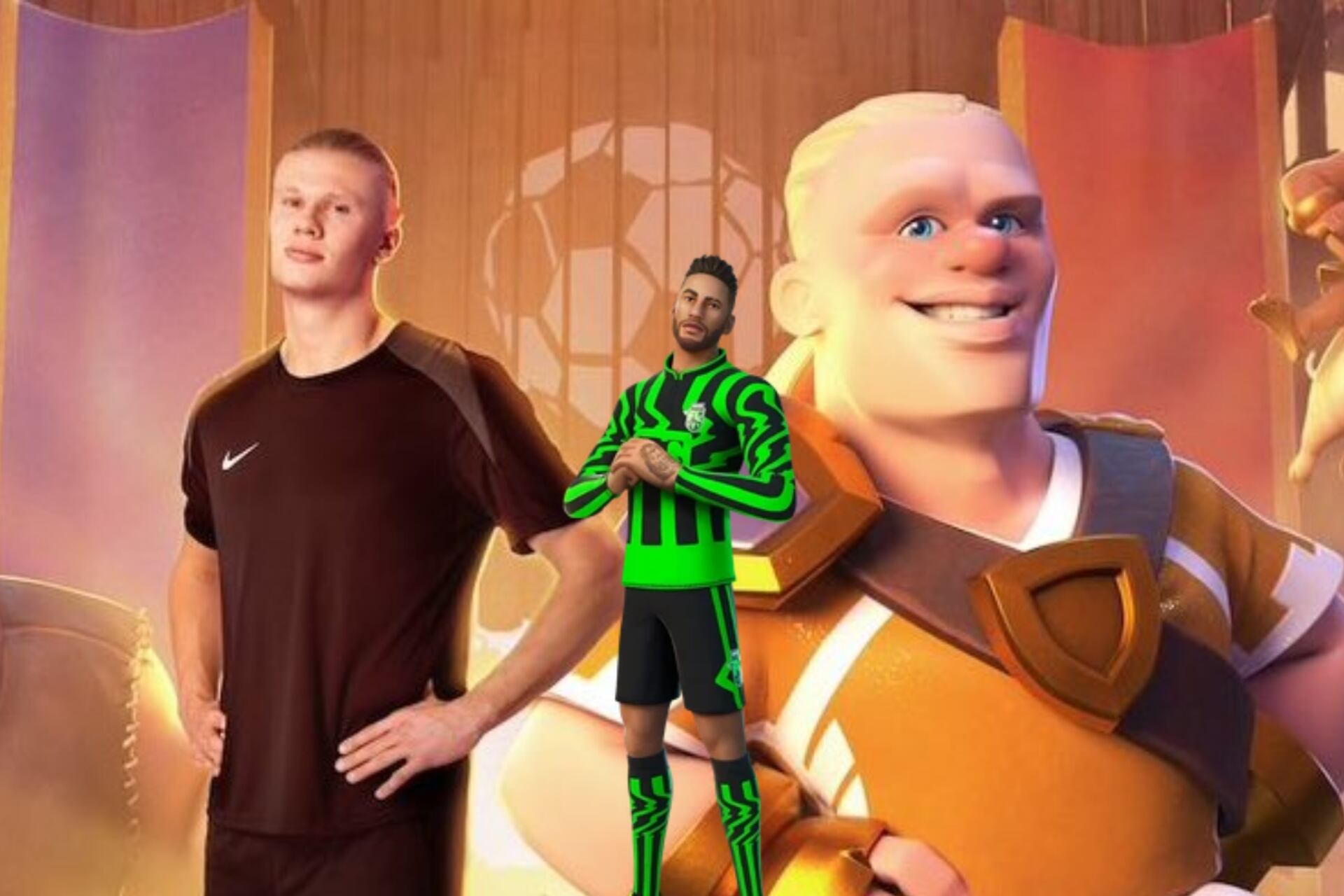 As Neymar in Fortnite, the millionaire contract of Haaland for appearing as a character in Clash of Clans