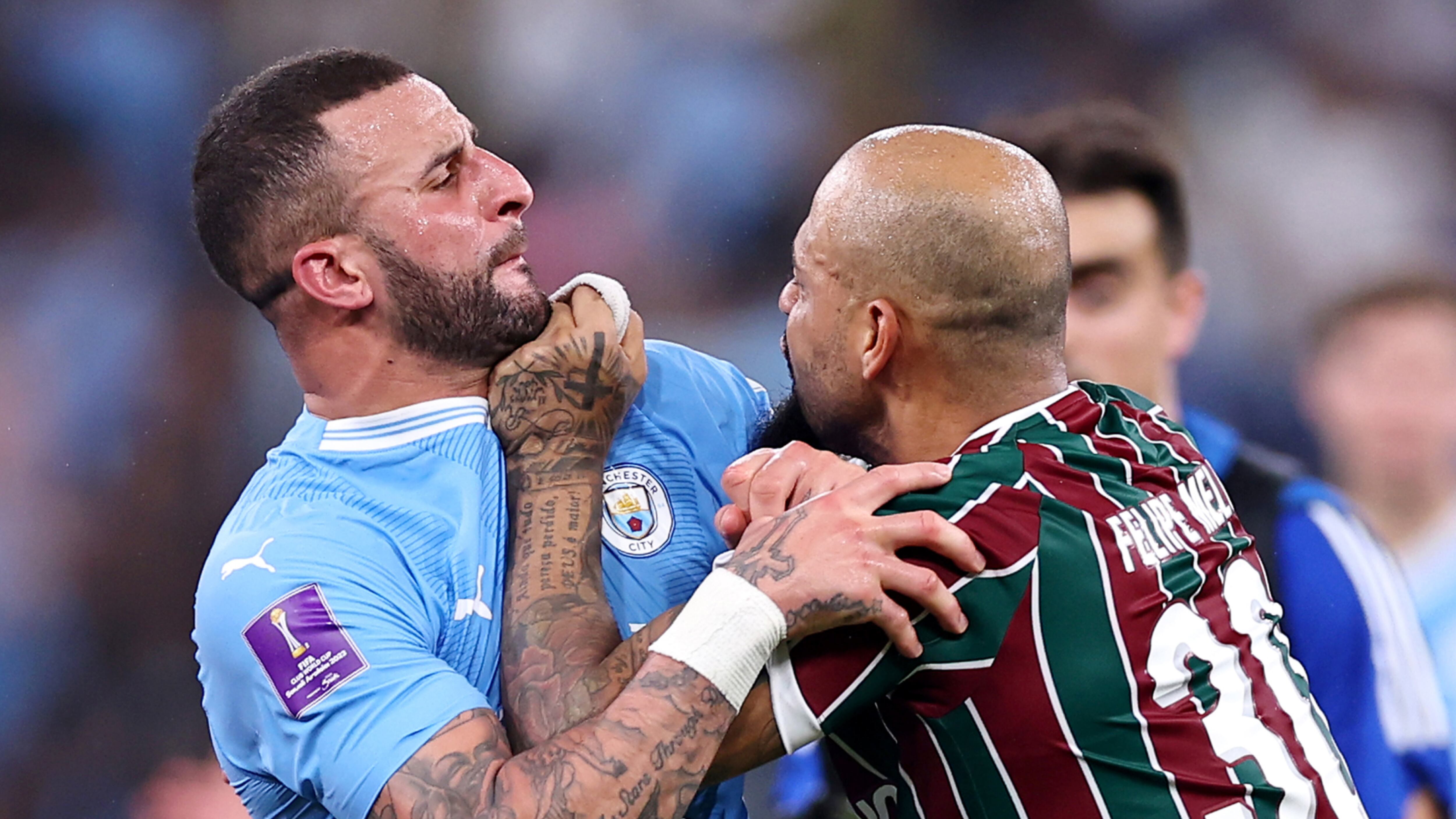 Football is over and boxing has begun, Felipe Melo and Kyle Walker finish the World Cup final with blows